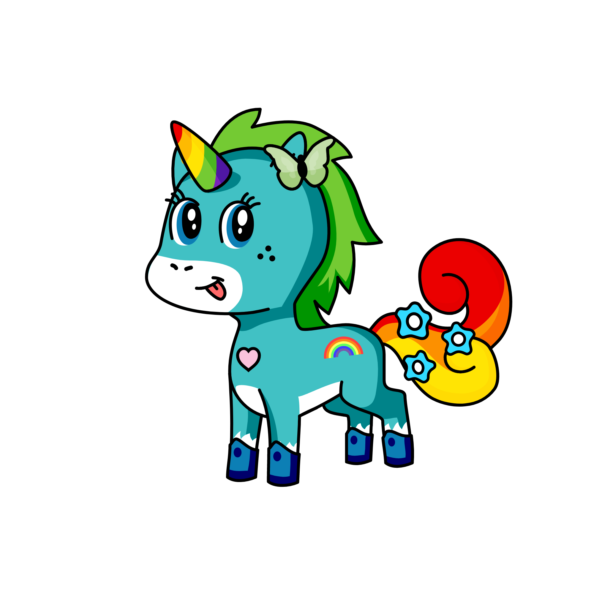Rainbow Dash :), the unicorn