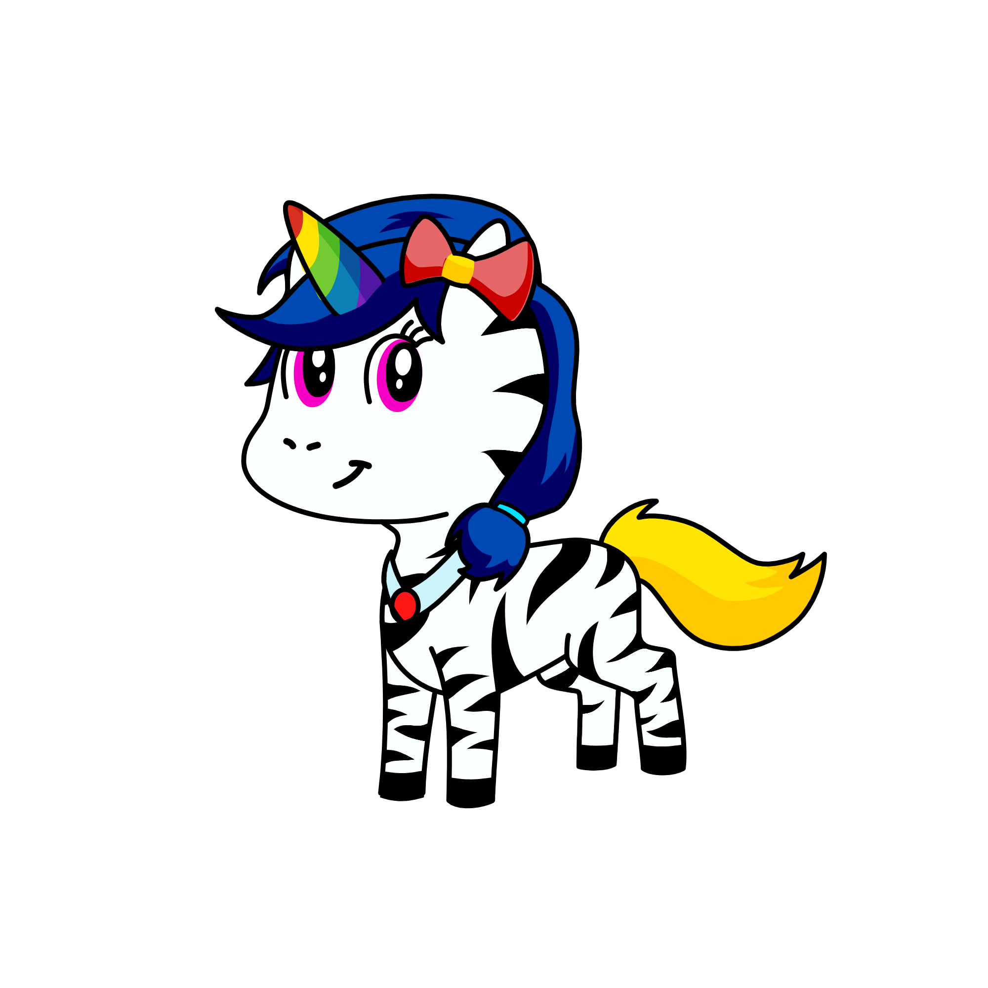 zebra, the unicorn