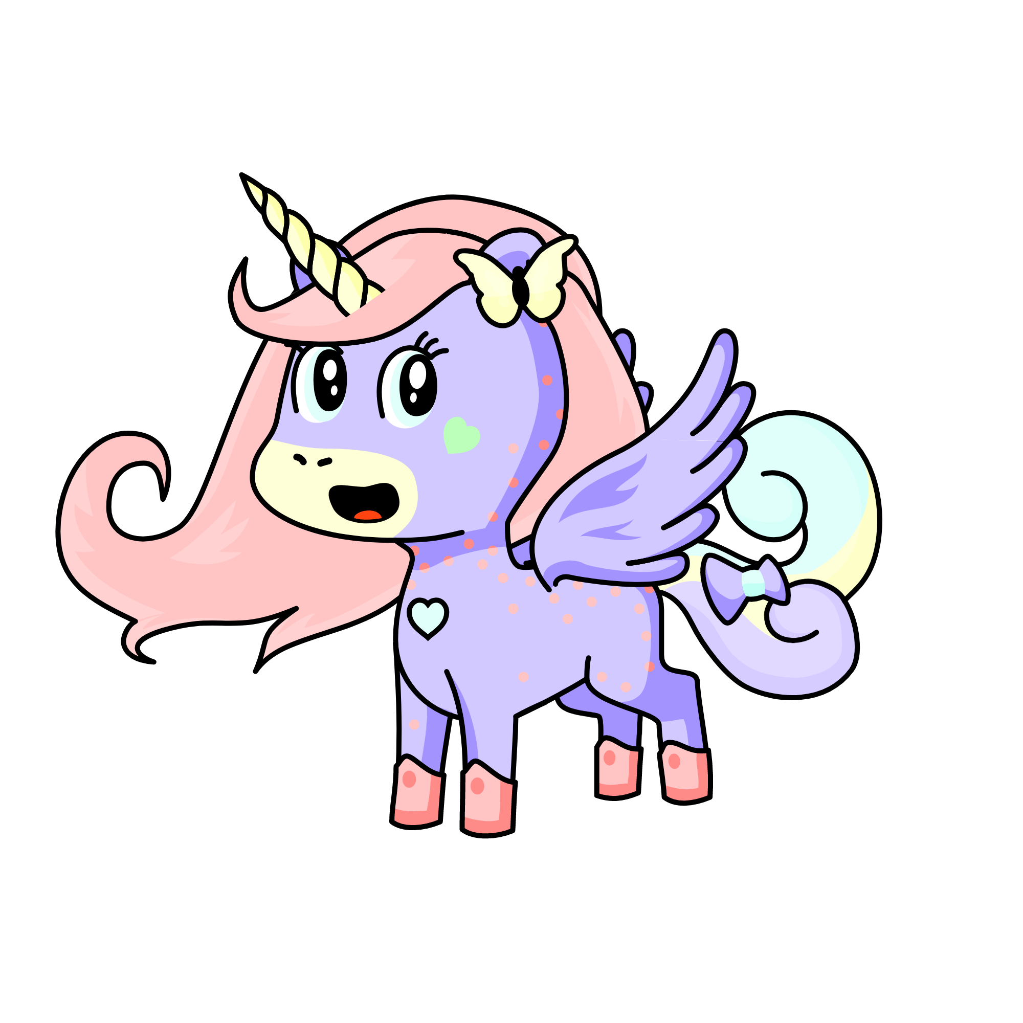 Pastel, the unicorn