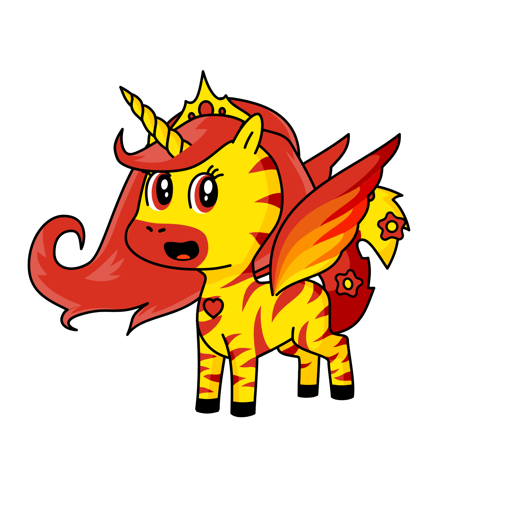 Fire, the unicorn