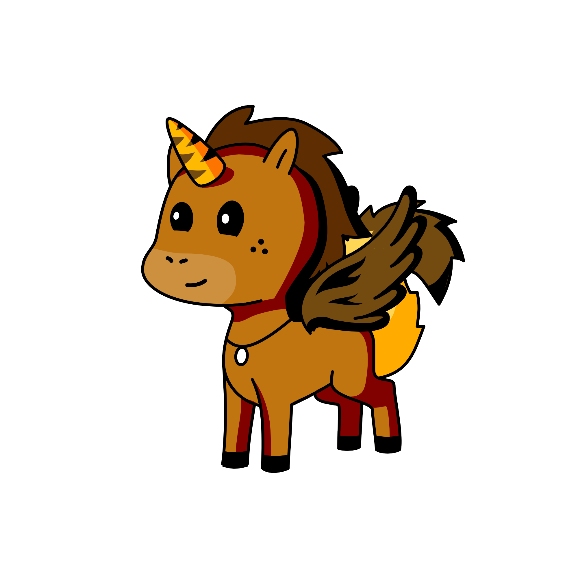 Brownie, the unicorn