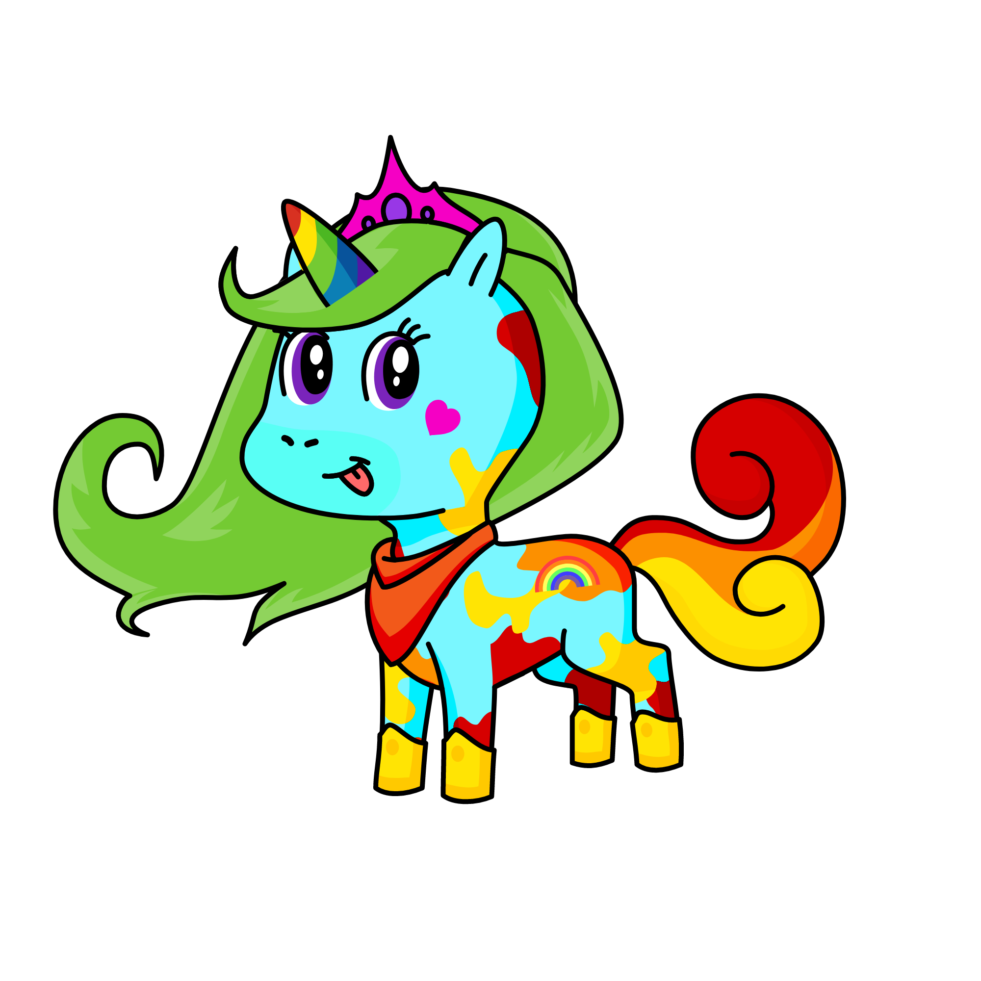 Rainbow dash fv, the unicorn