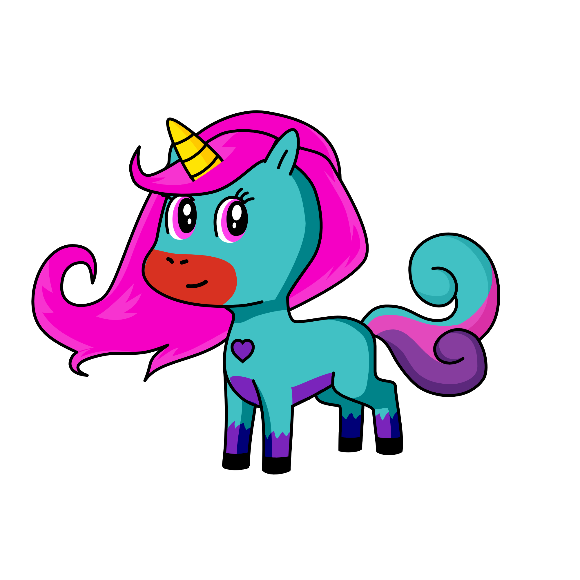 Norah La Licorne, the unicorn