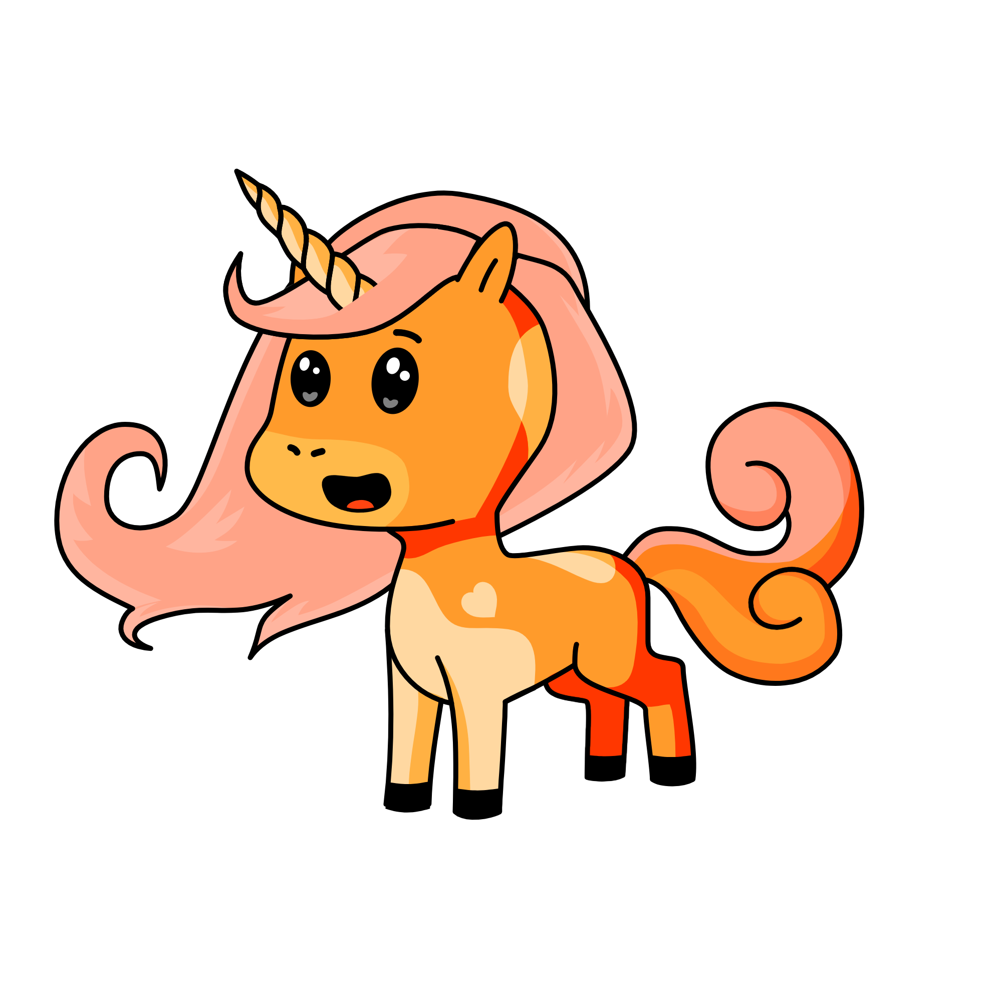 Tangerine , the unicorn