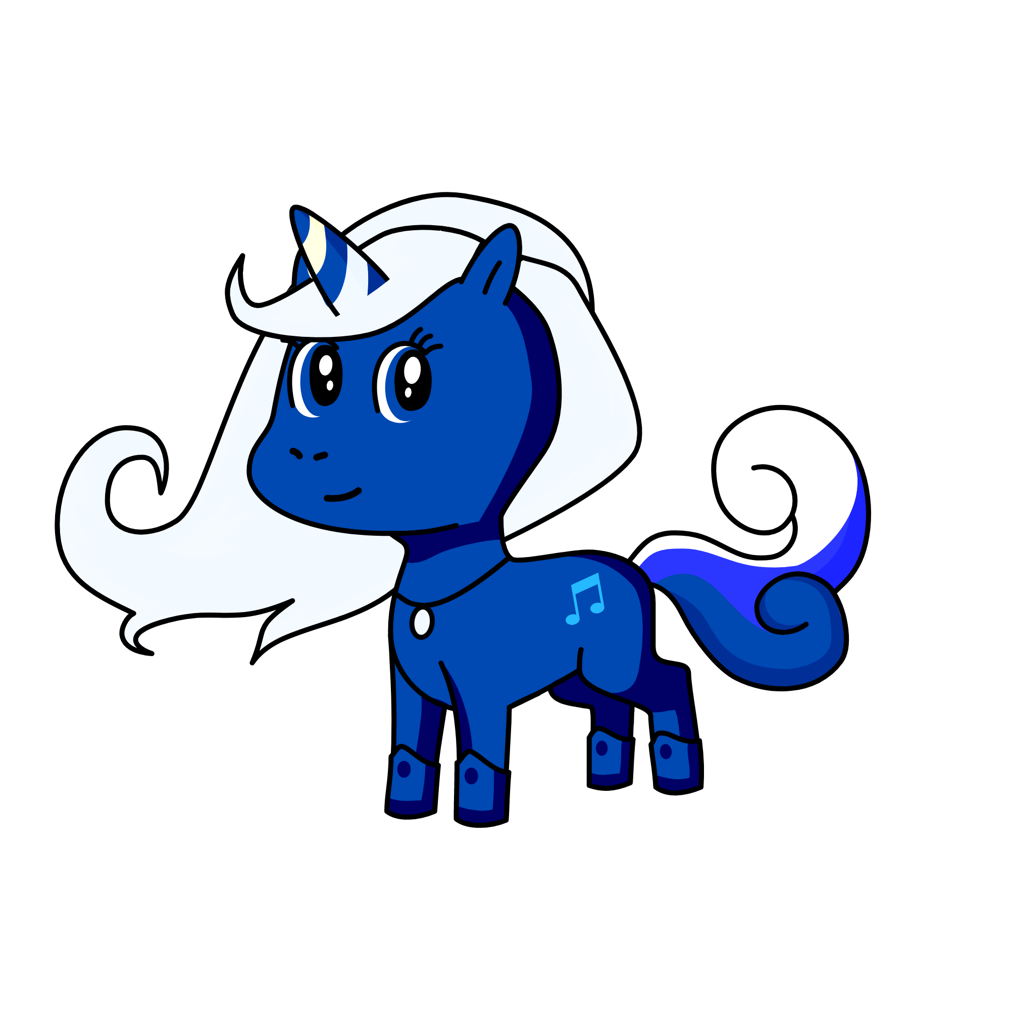 blue lite, the unicorn
