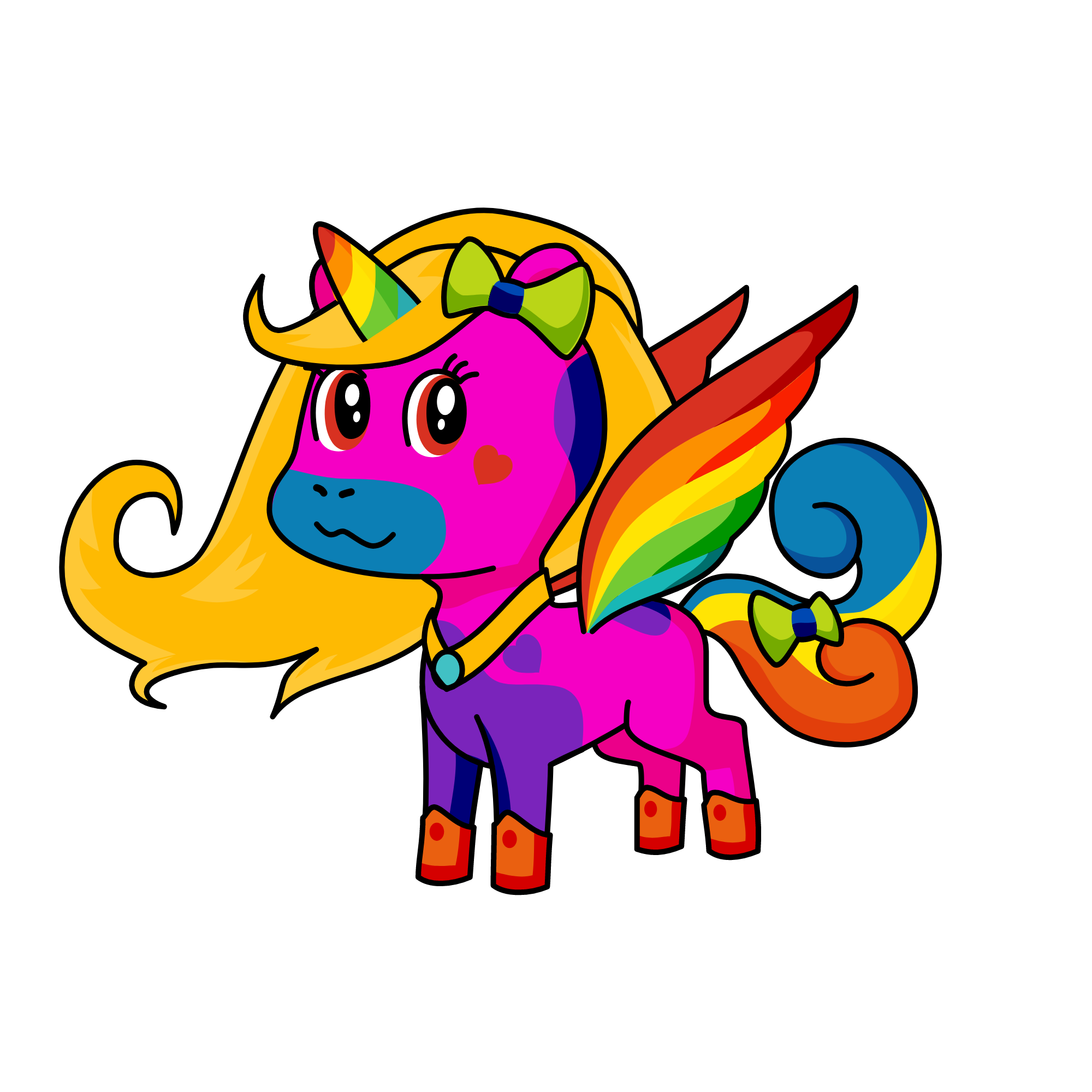 vaivorikstes egle, the unicorn