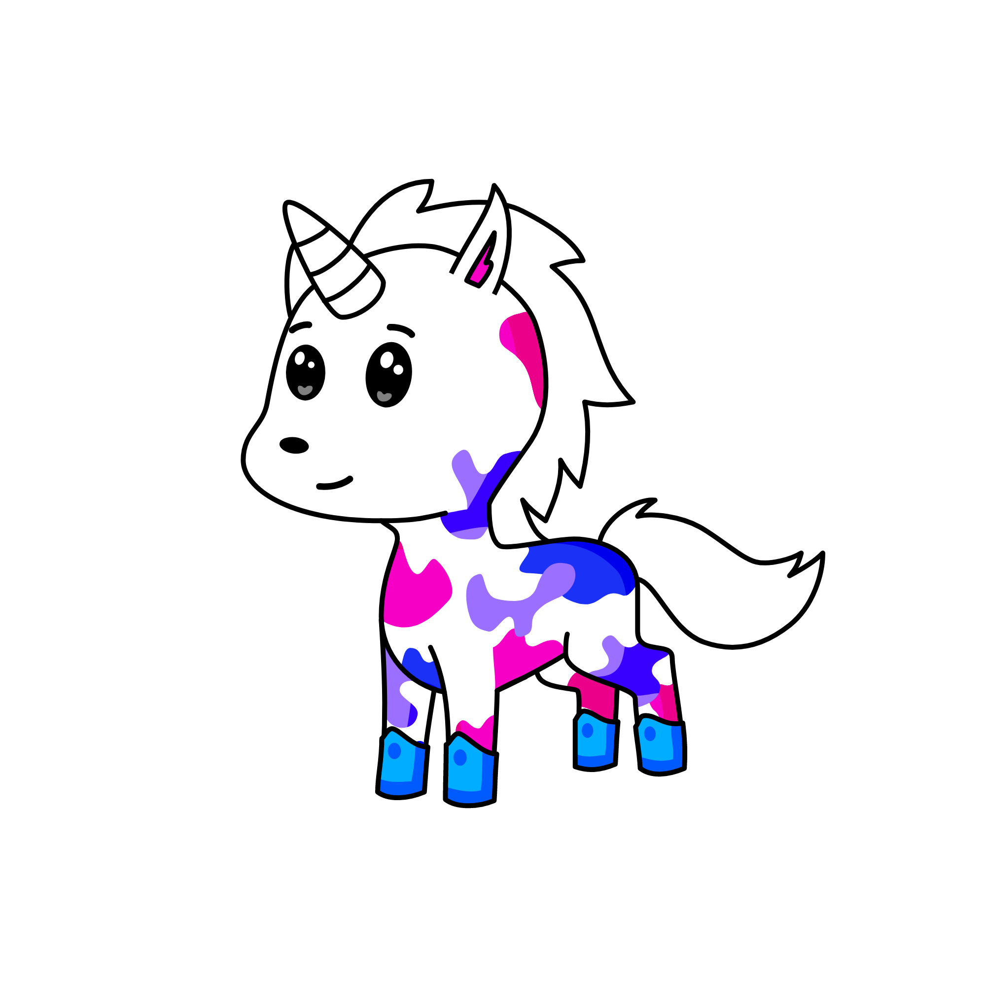 White Cat, the unicorn
