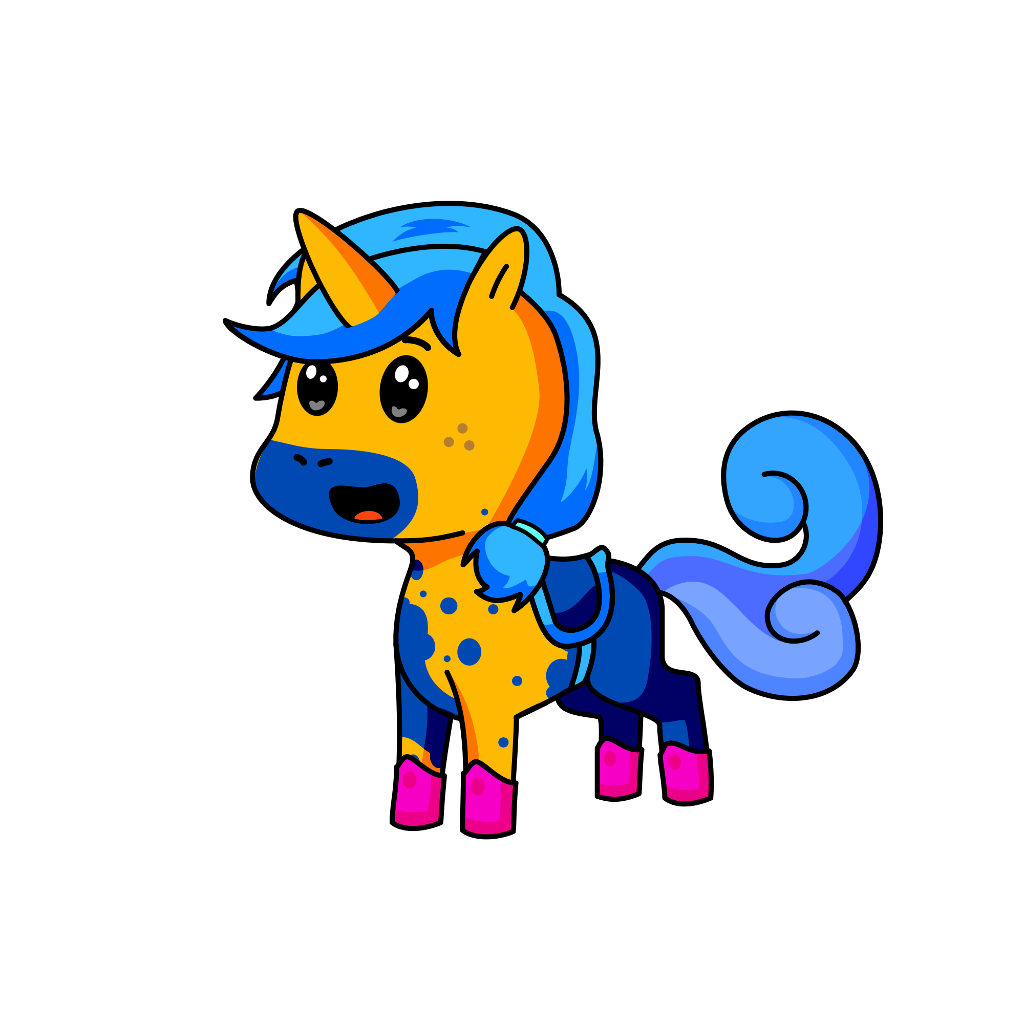 Noodle, the unicorn