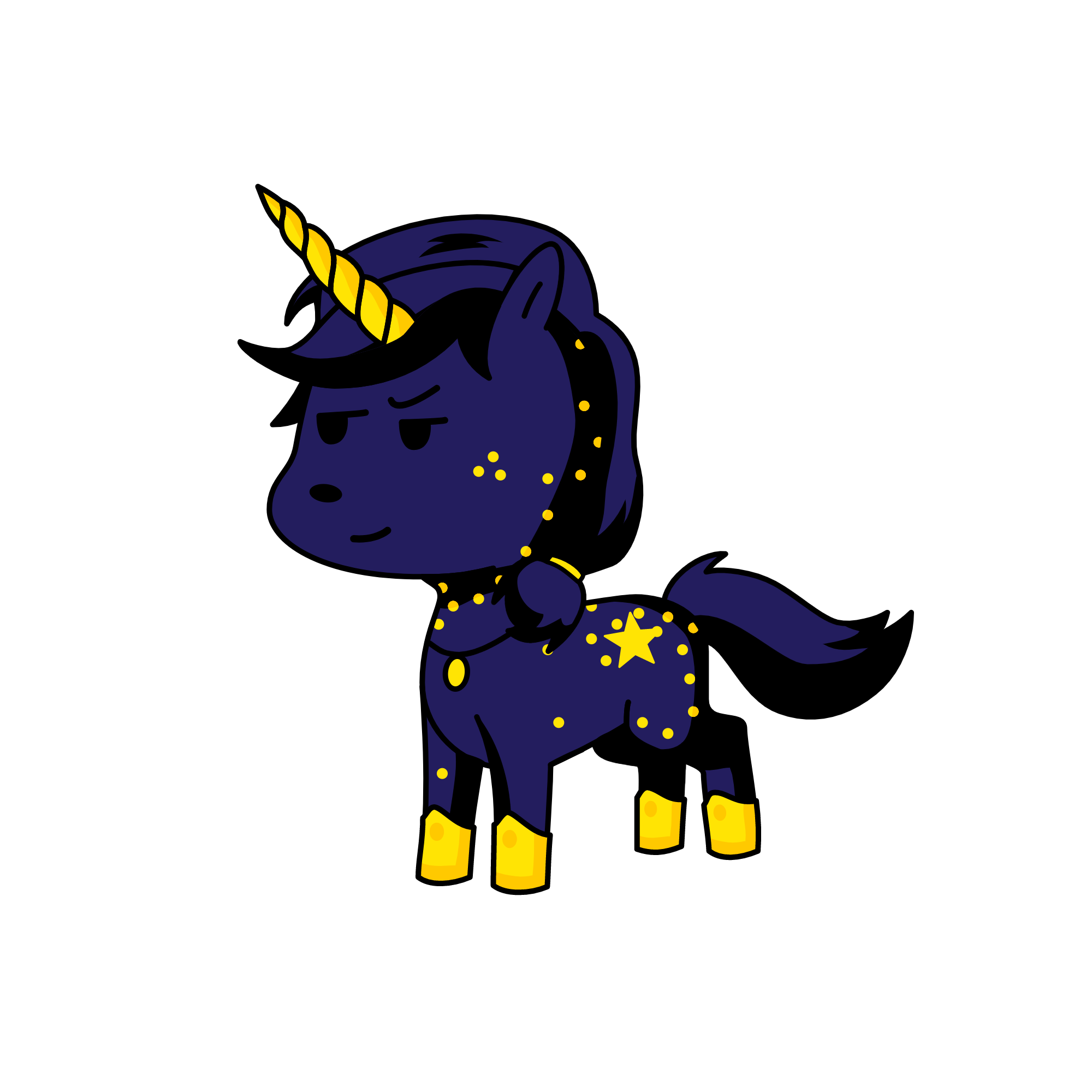 Navy, the unicorn
