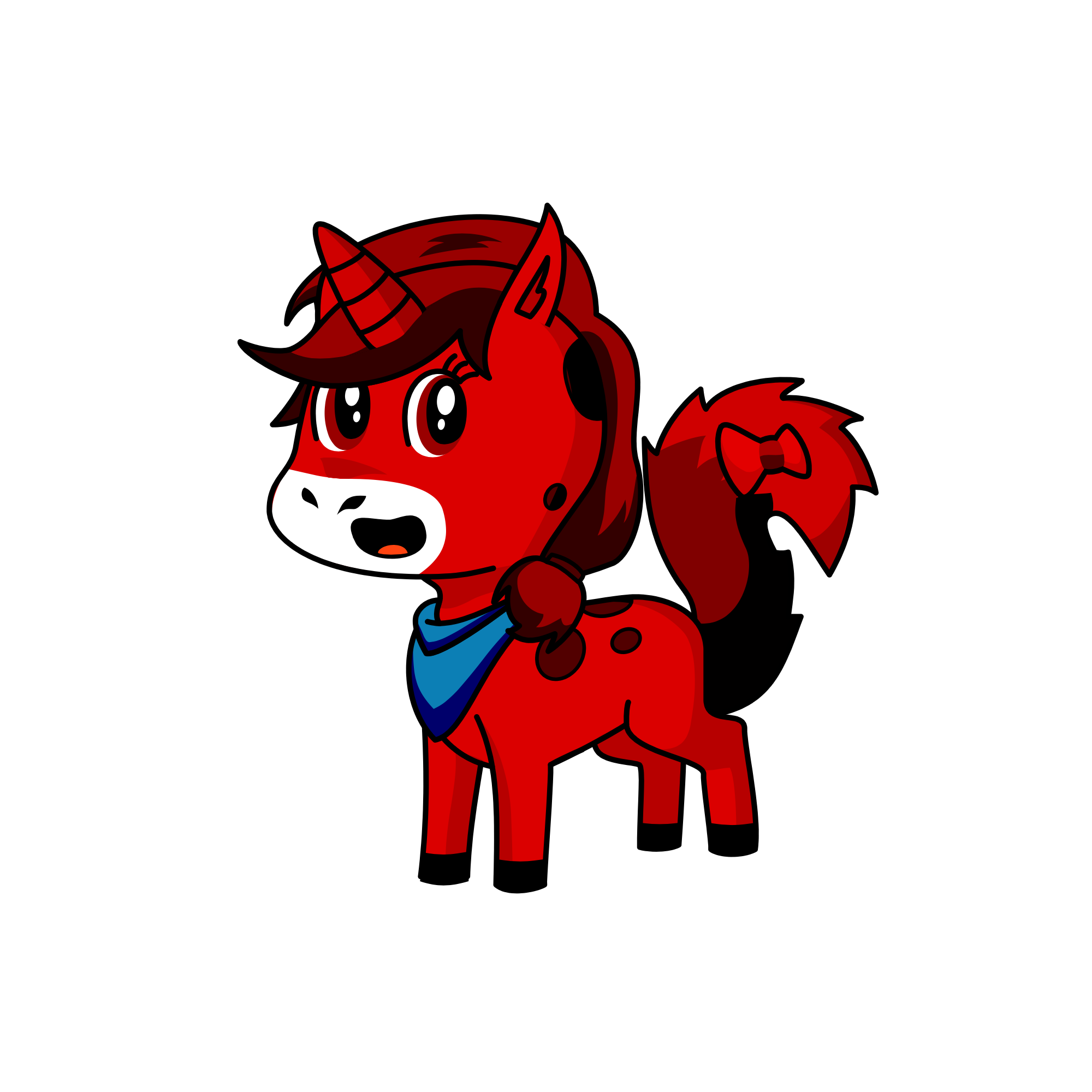 Red, the unicorn