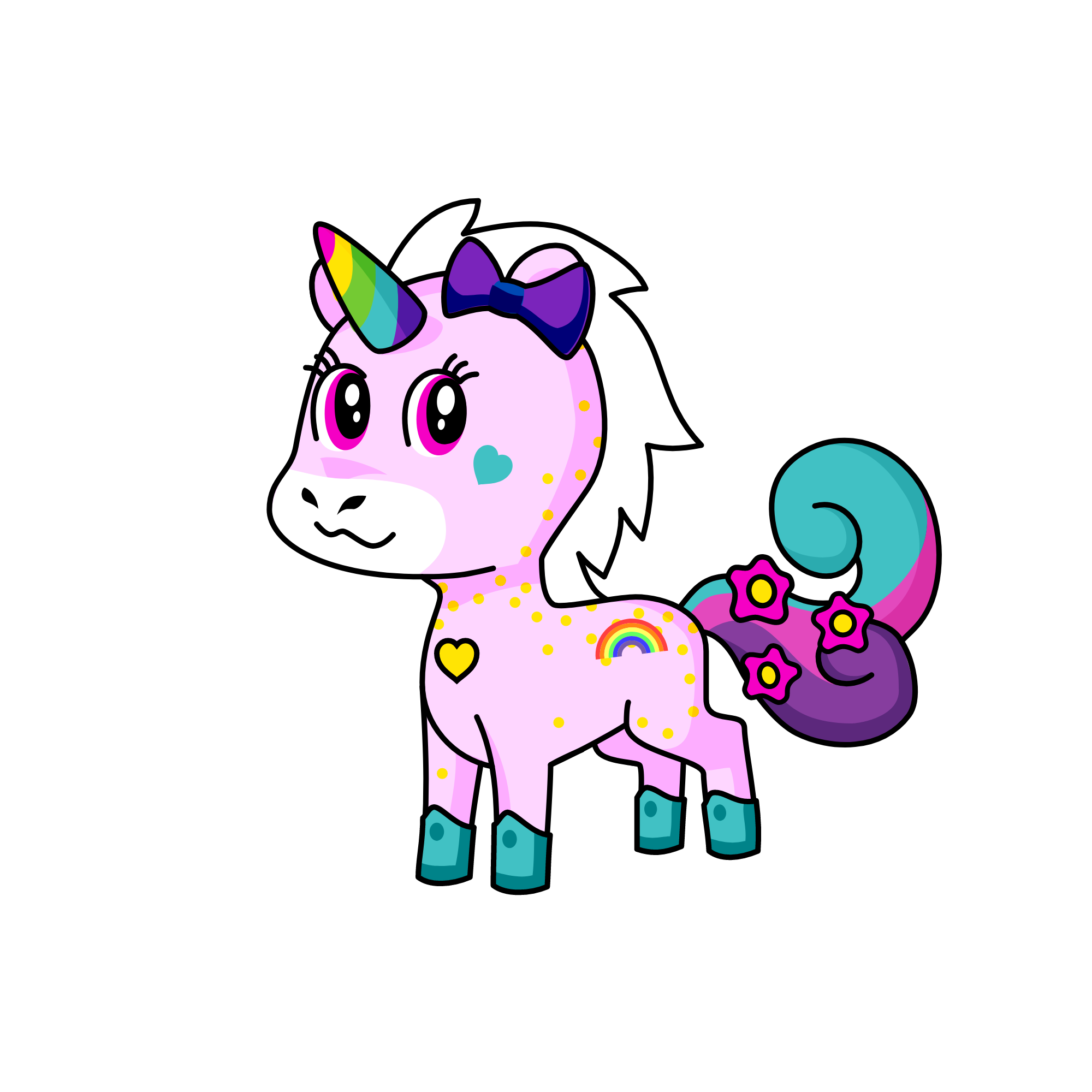 Sparkles, the unicorn