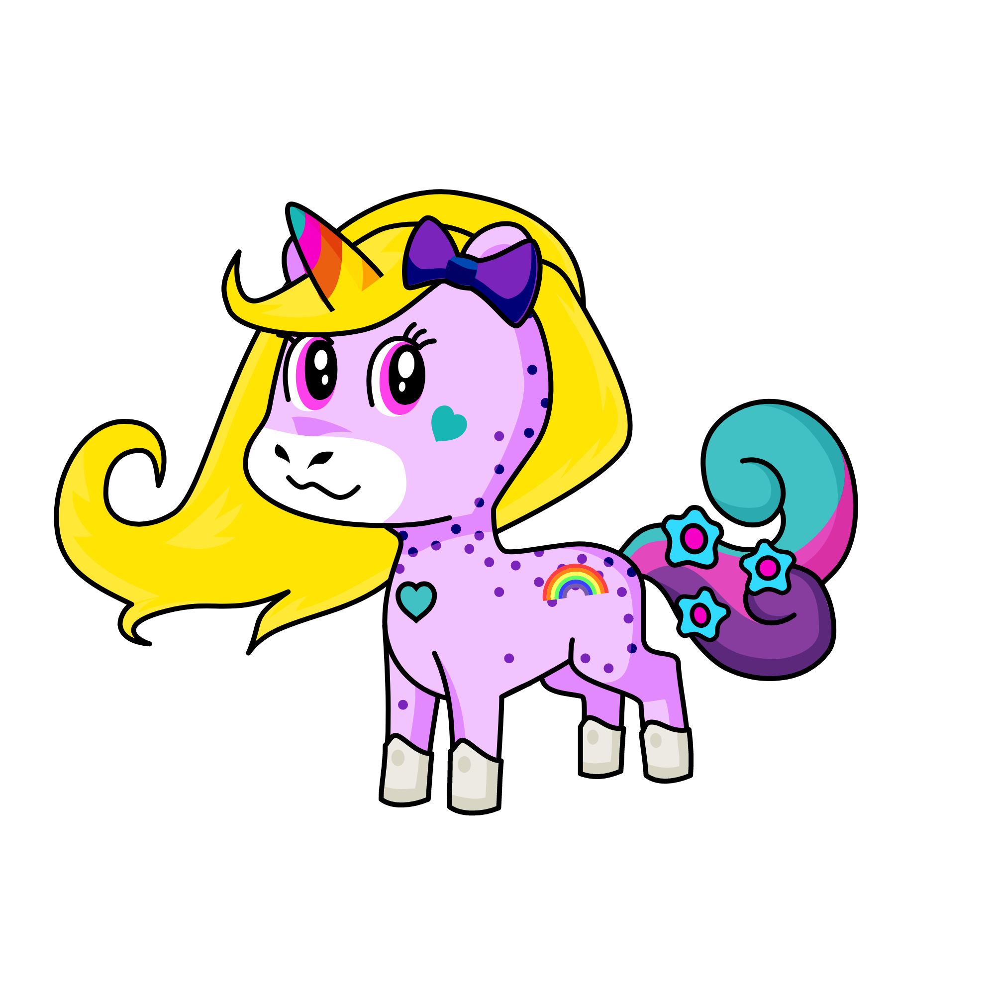 Sparkles, the unicorn