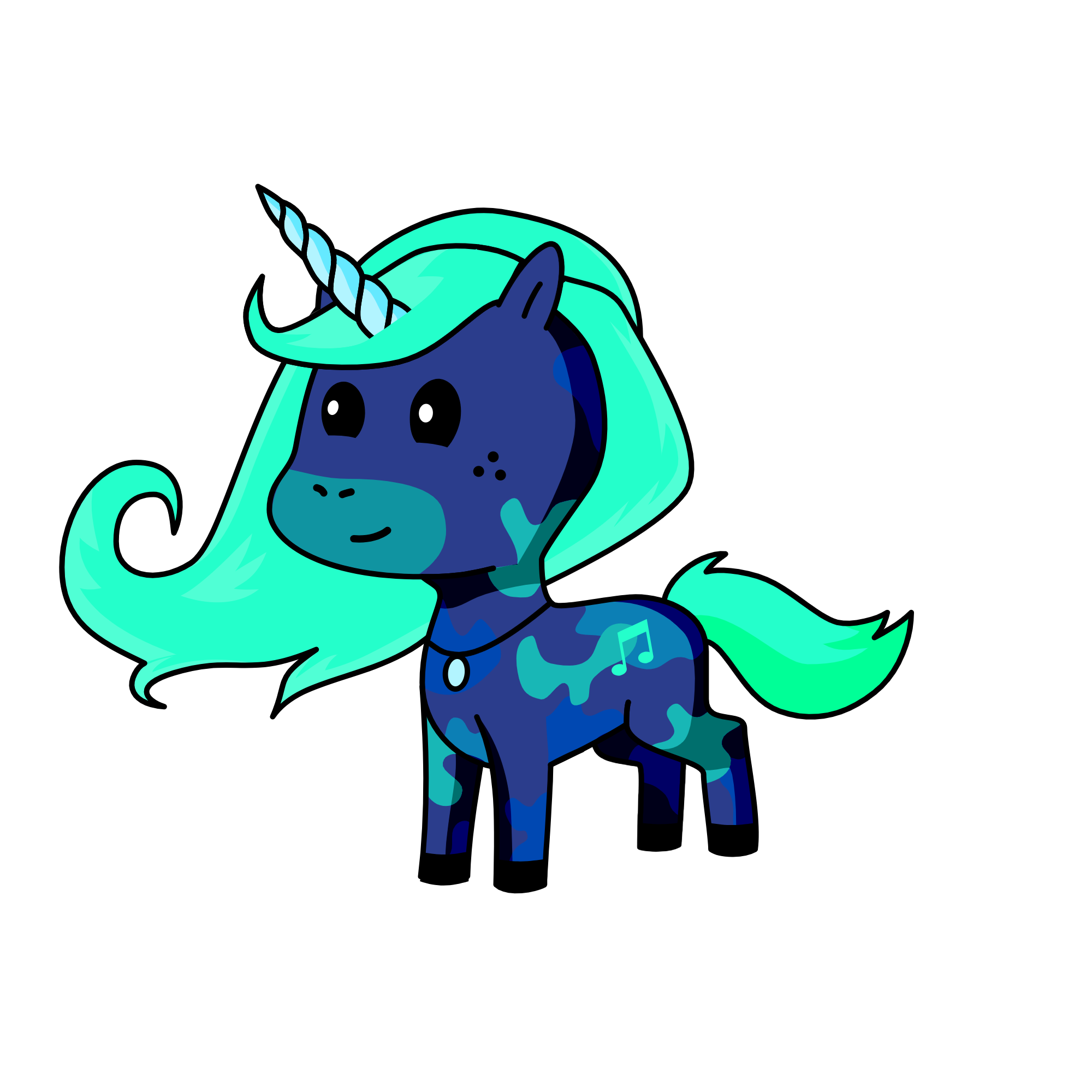 snowy, the unicorn