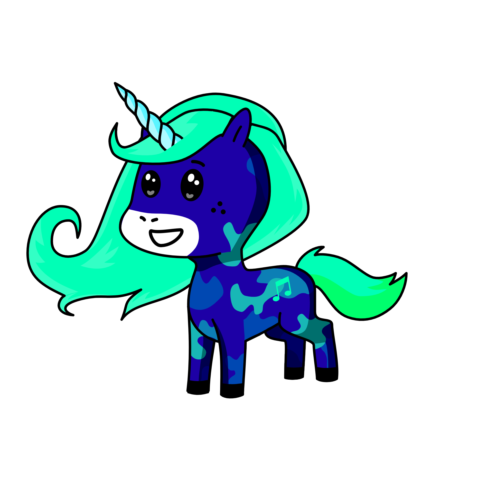 Snowy , the unicorn