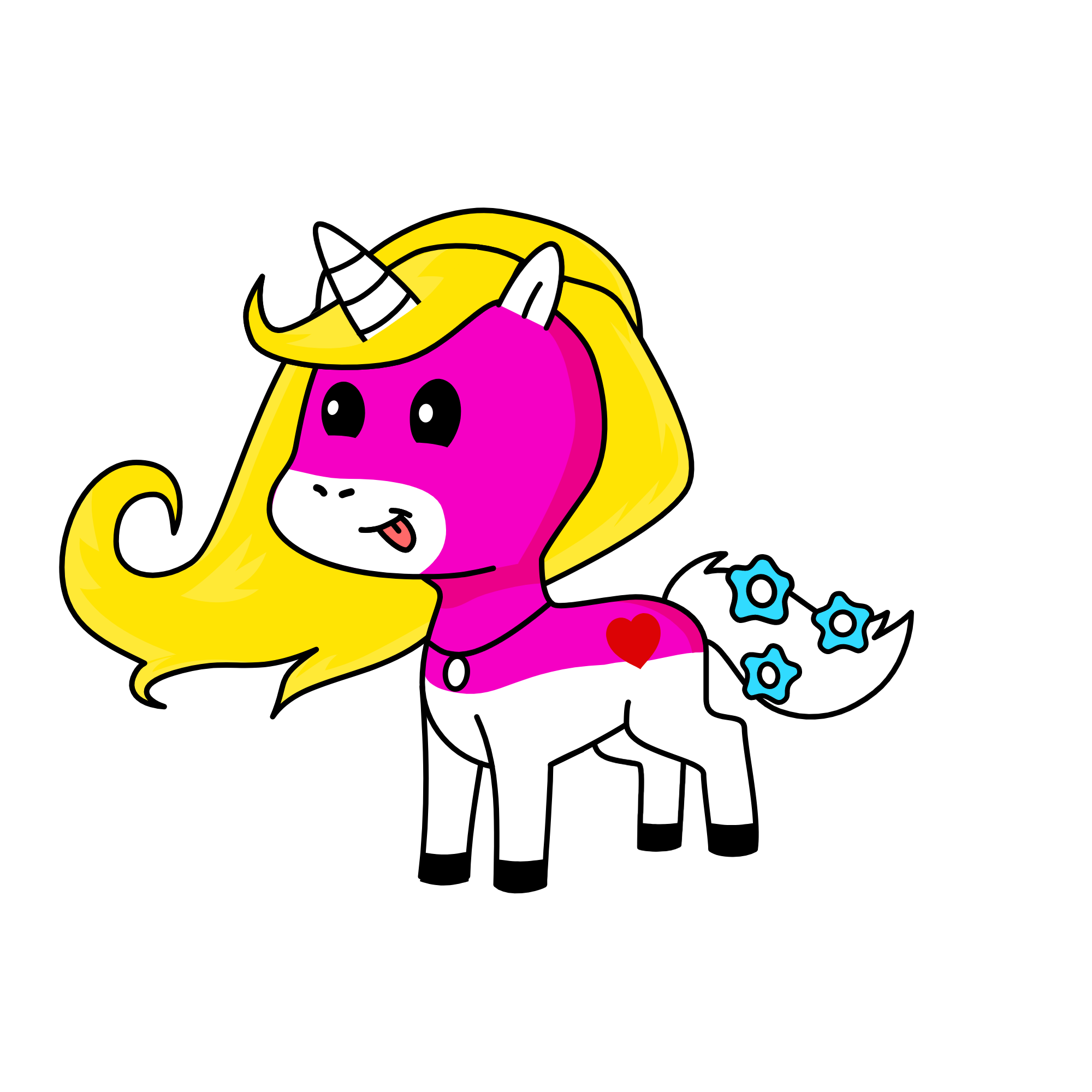 pinky, the unicorn
