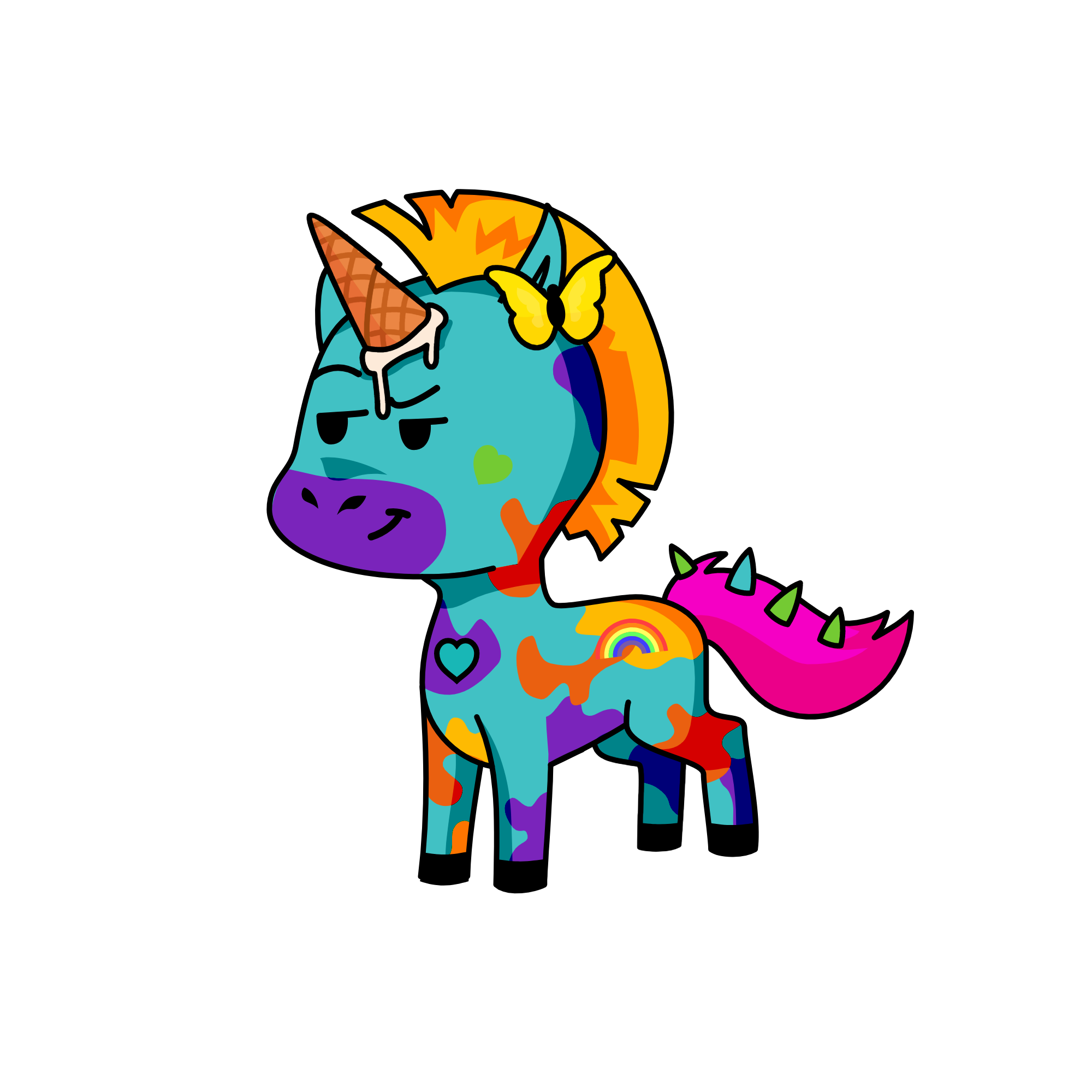 ^o^, the unicorn