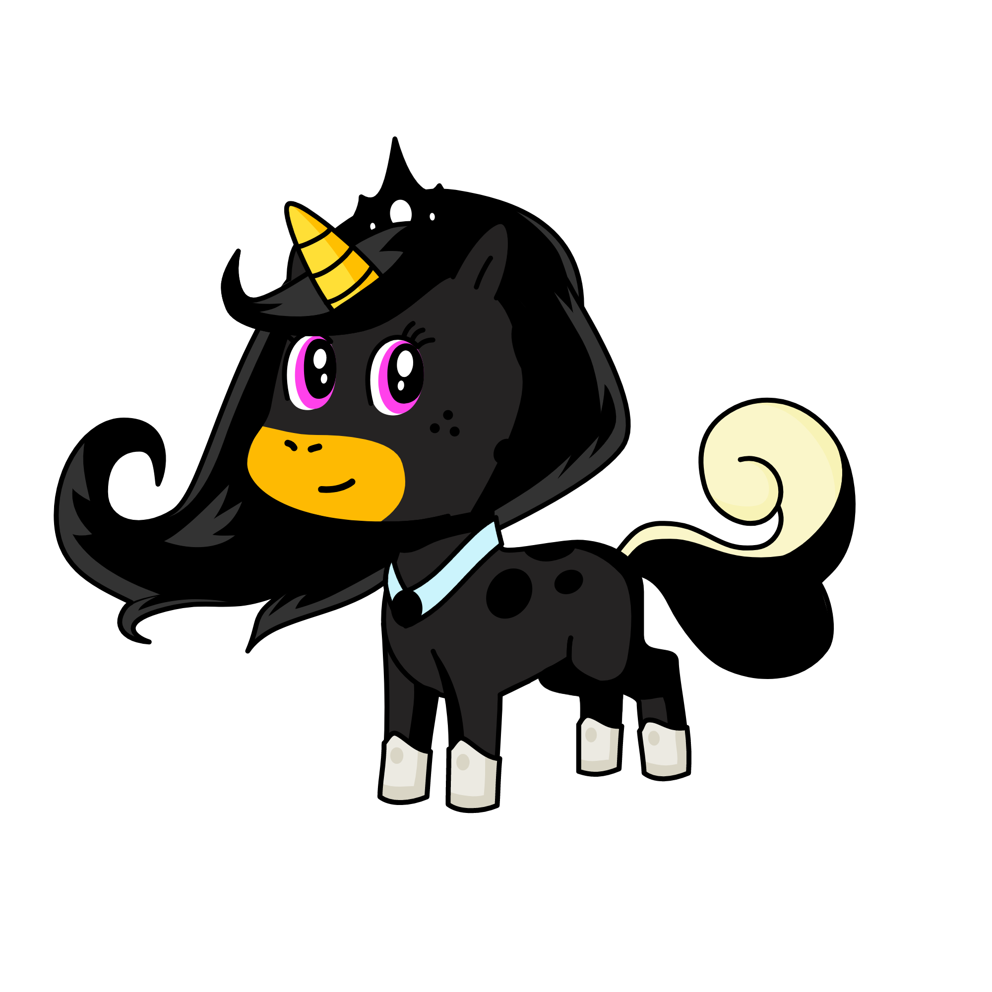 Dark Night, the unicorn