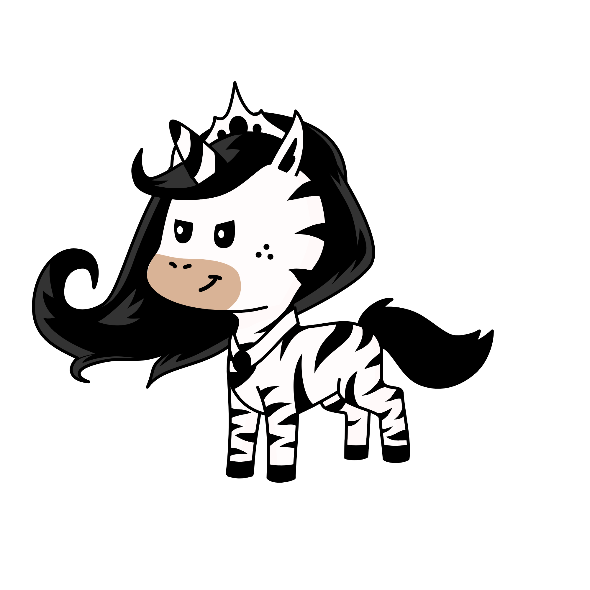 Queen moon zarabia, the unicorn