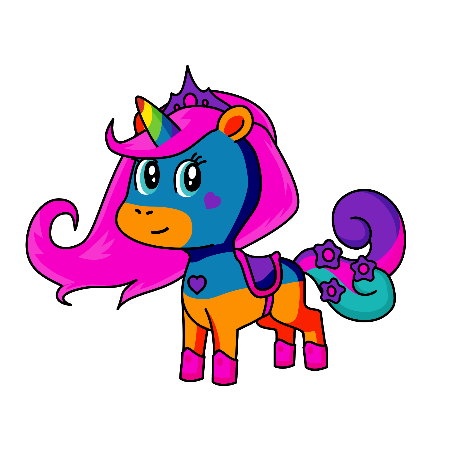 Sparkle (unicorn kwami but as a real unicorn), the unicorn
