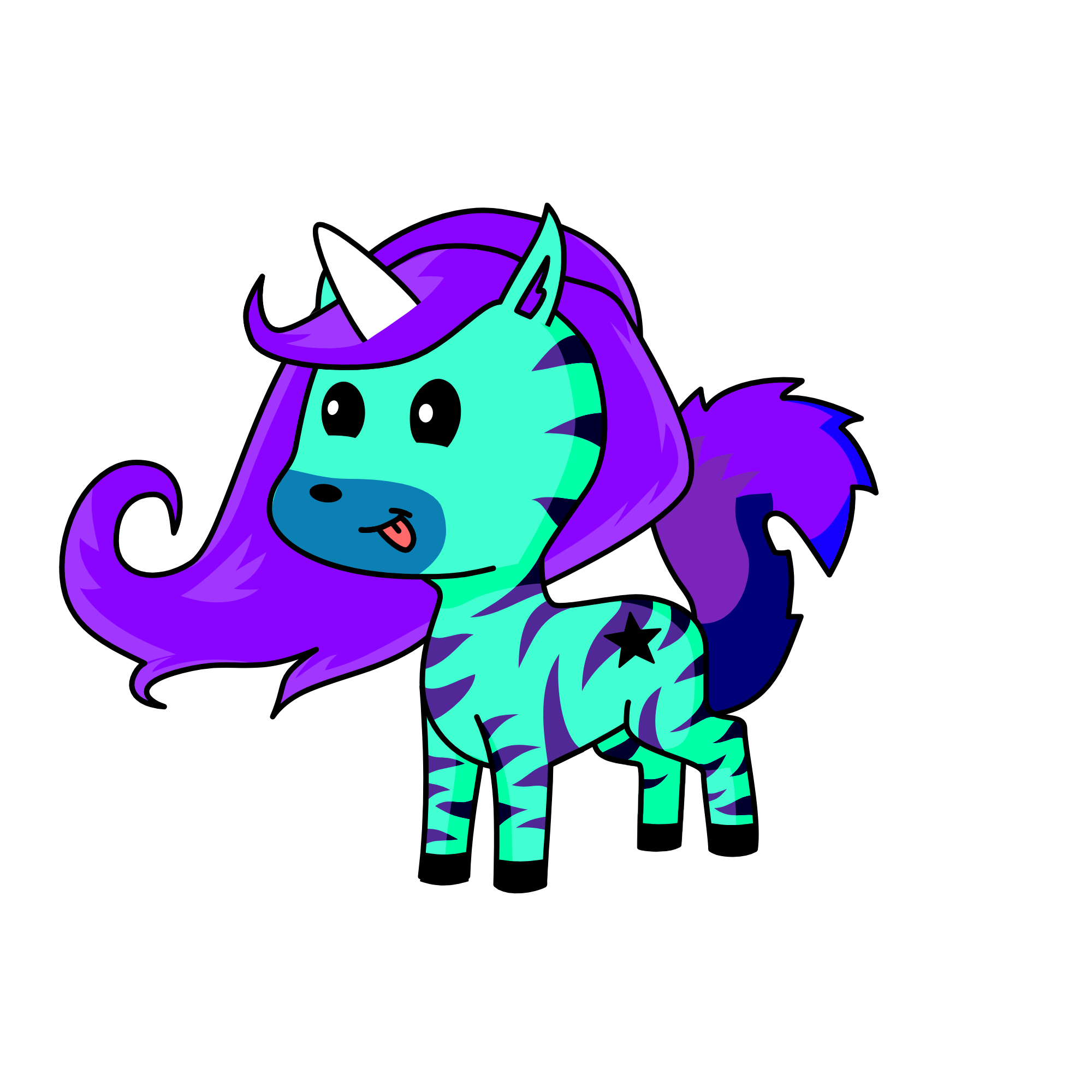 FnafFoxyGurl(me as a unicorn), the unicorn