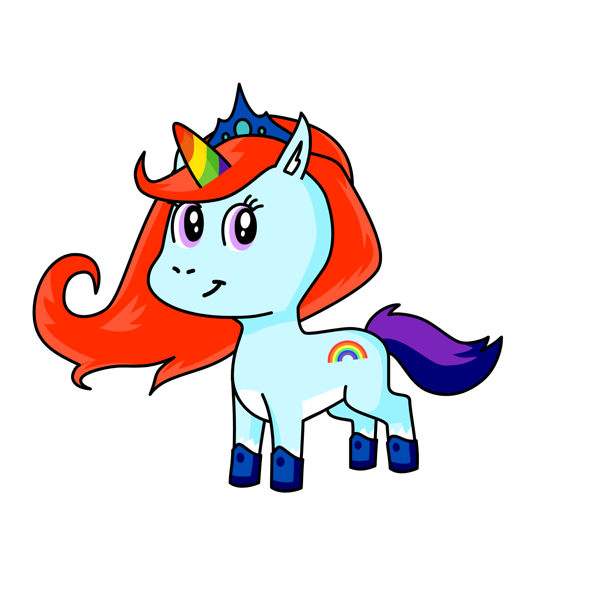 RAINBOWDASH!!!, the unicorn