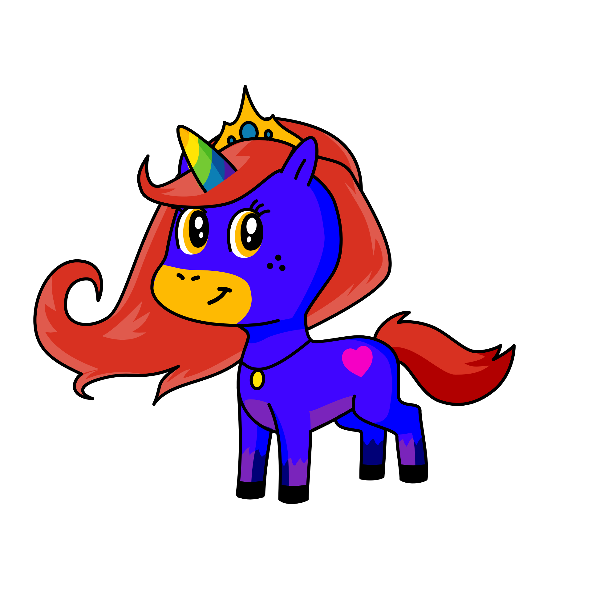 Rainbowcorn, the unicorn