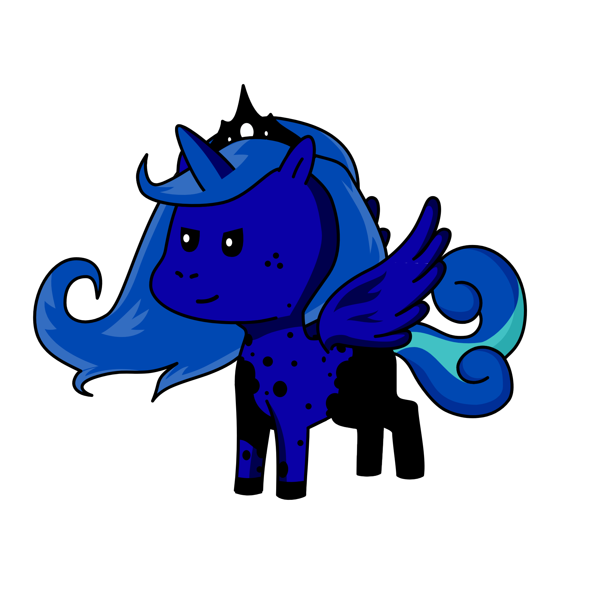 Princess Luna, the unicorn