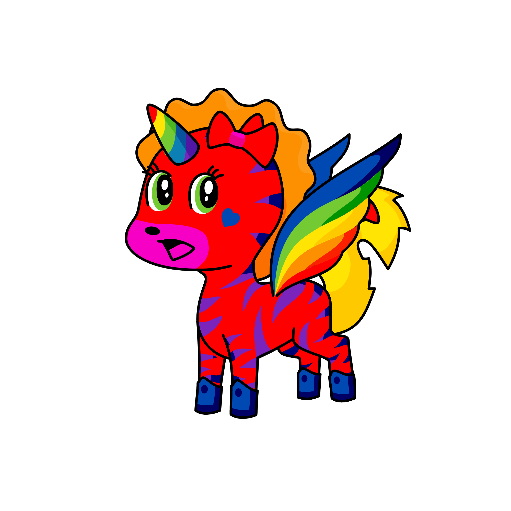 rain+bow, the unicorn