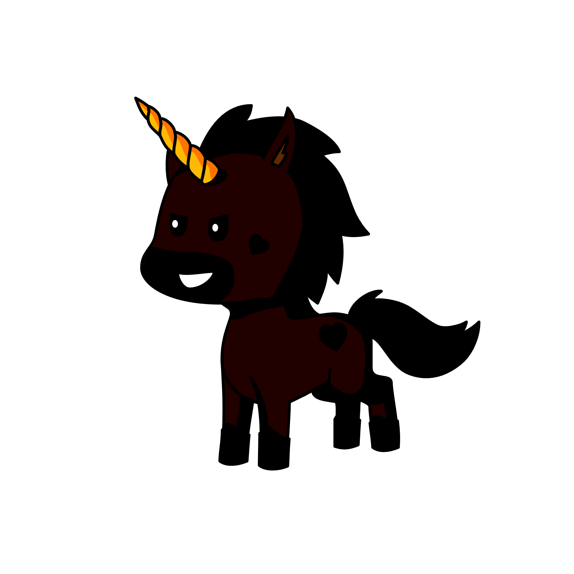 Mrs Horn, the unicorn