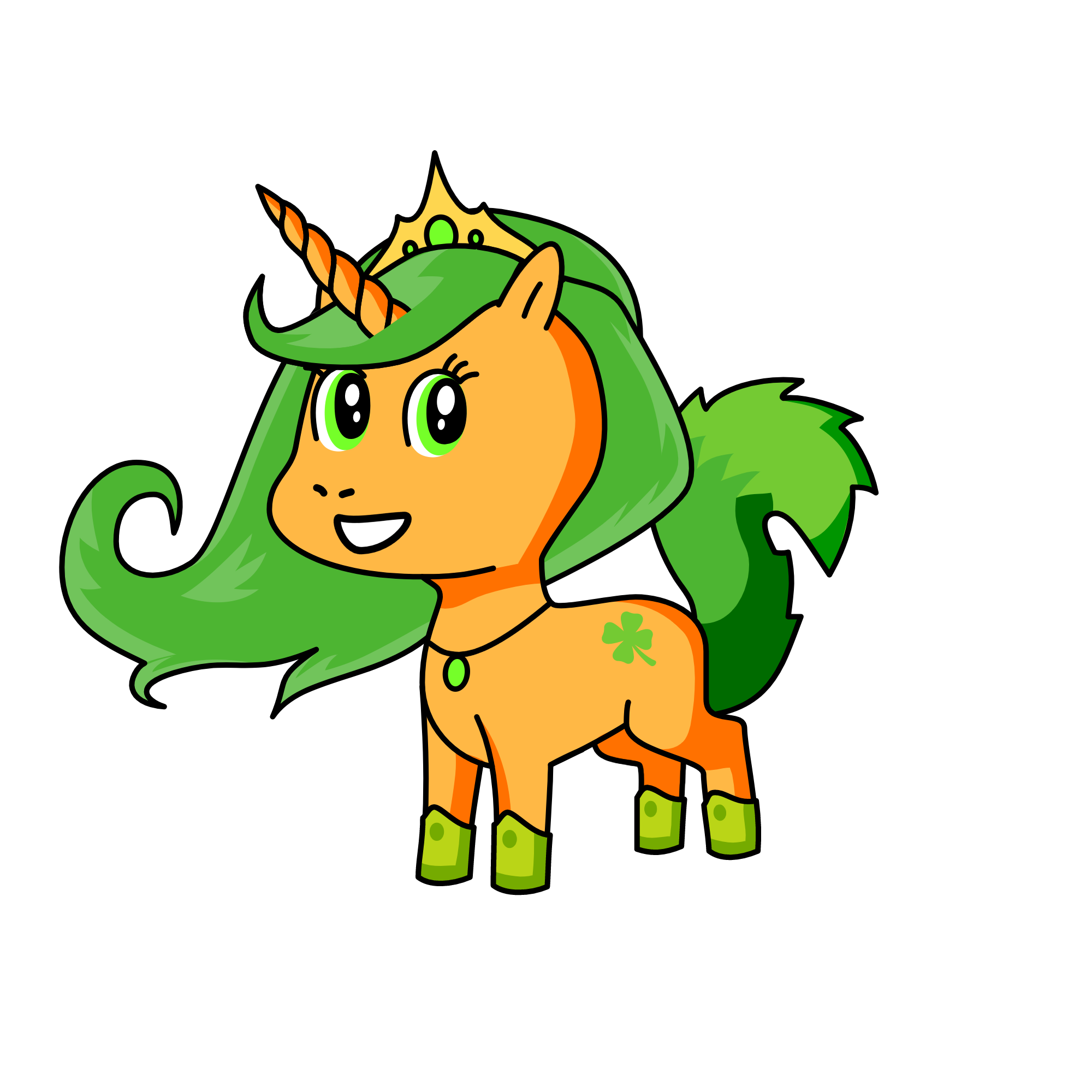 glitter spring, the unicorn