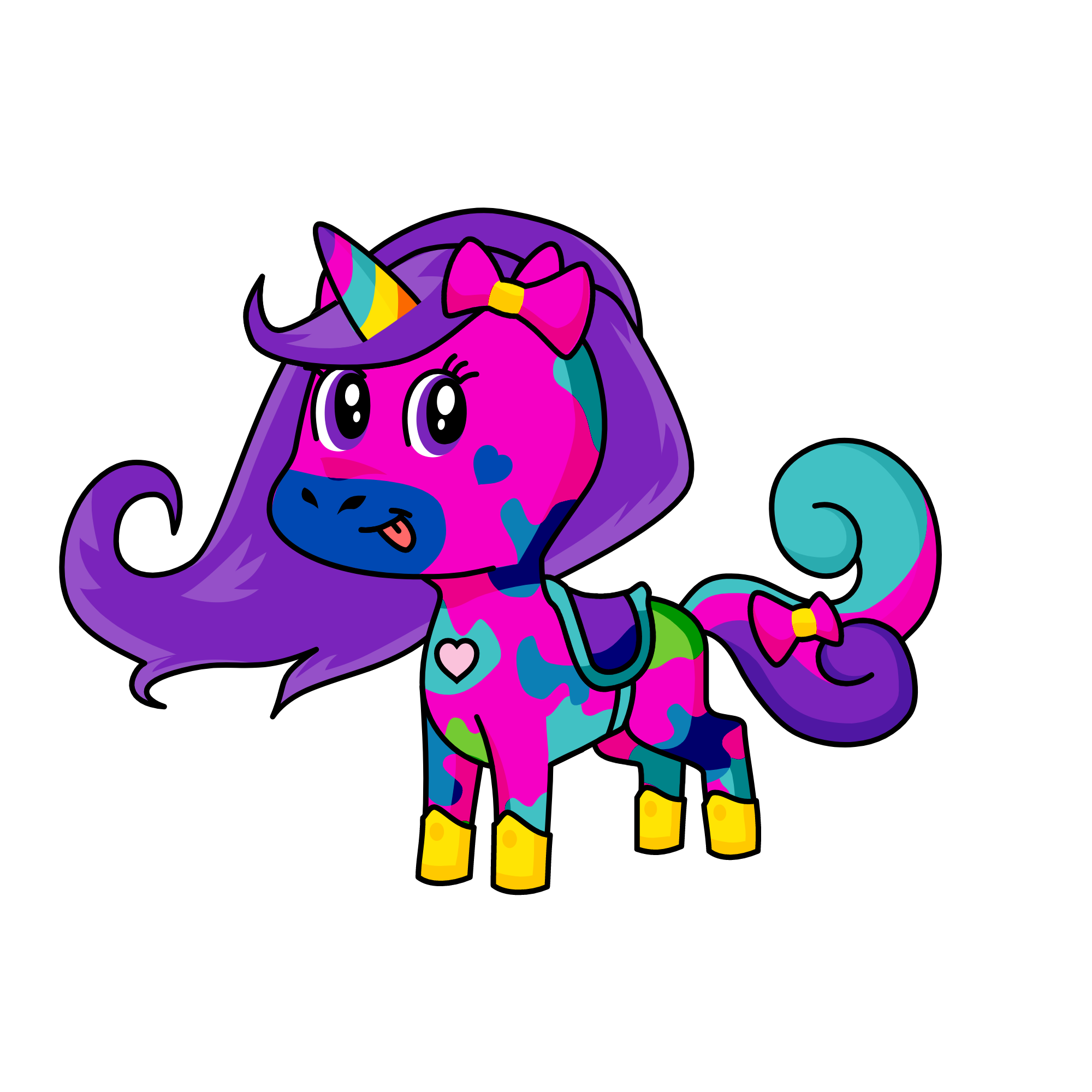 Magic sparkles , the unicorn