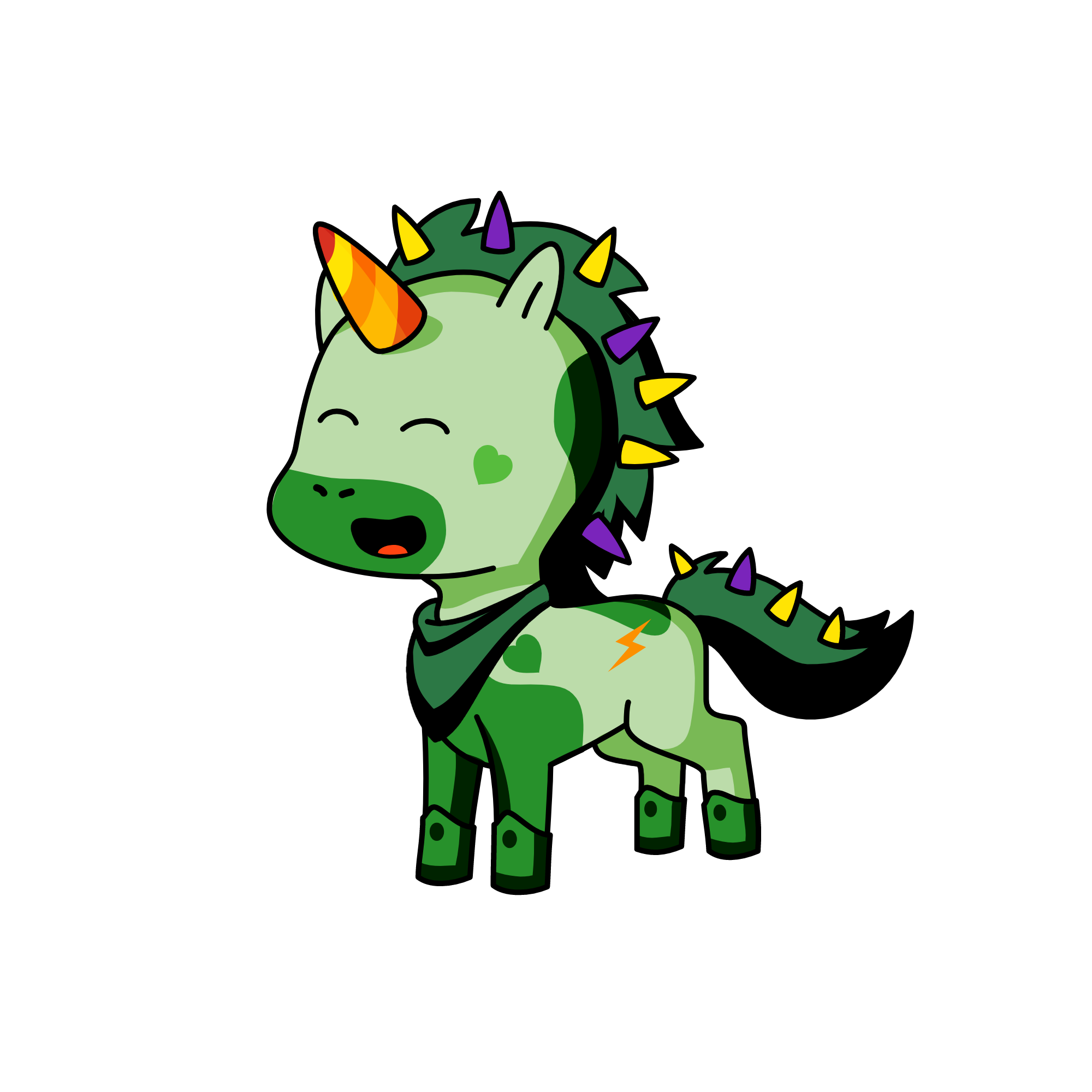 Spike, the unicorn