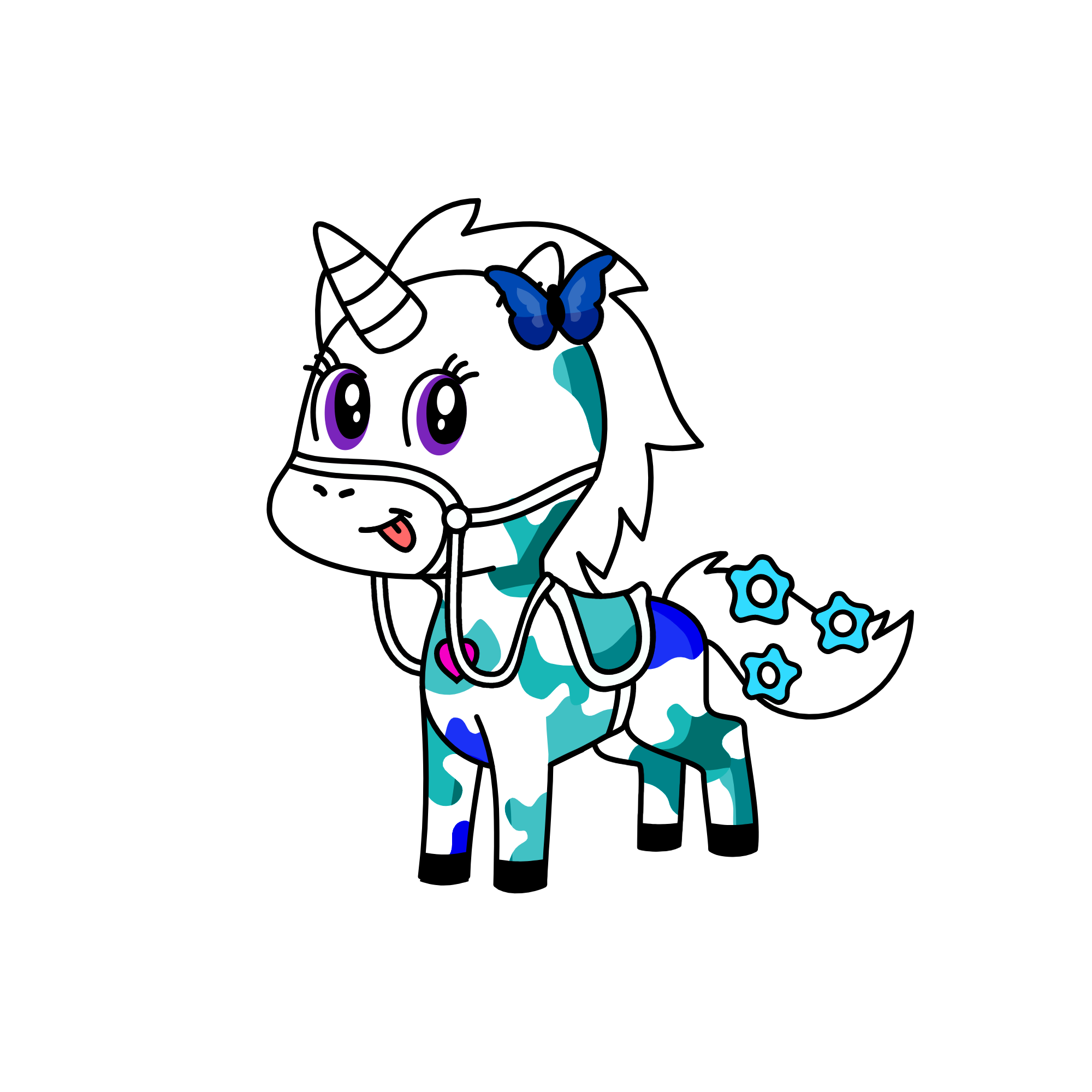 Cloudy, the unicorn