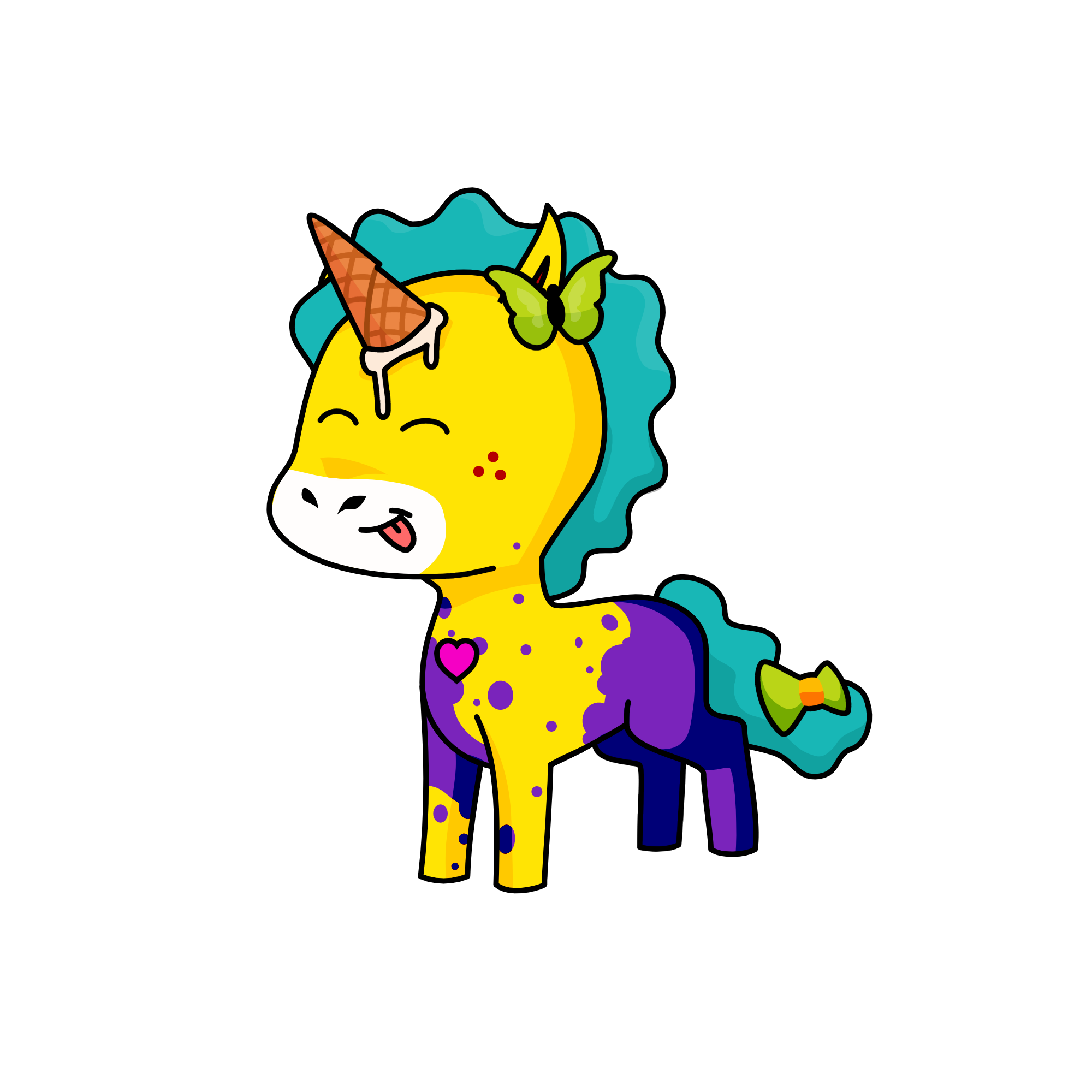 Cream, the unicorn