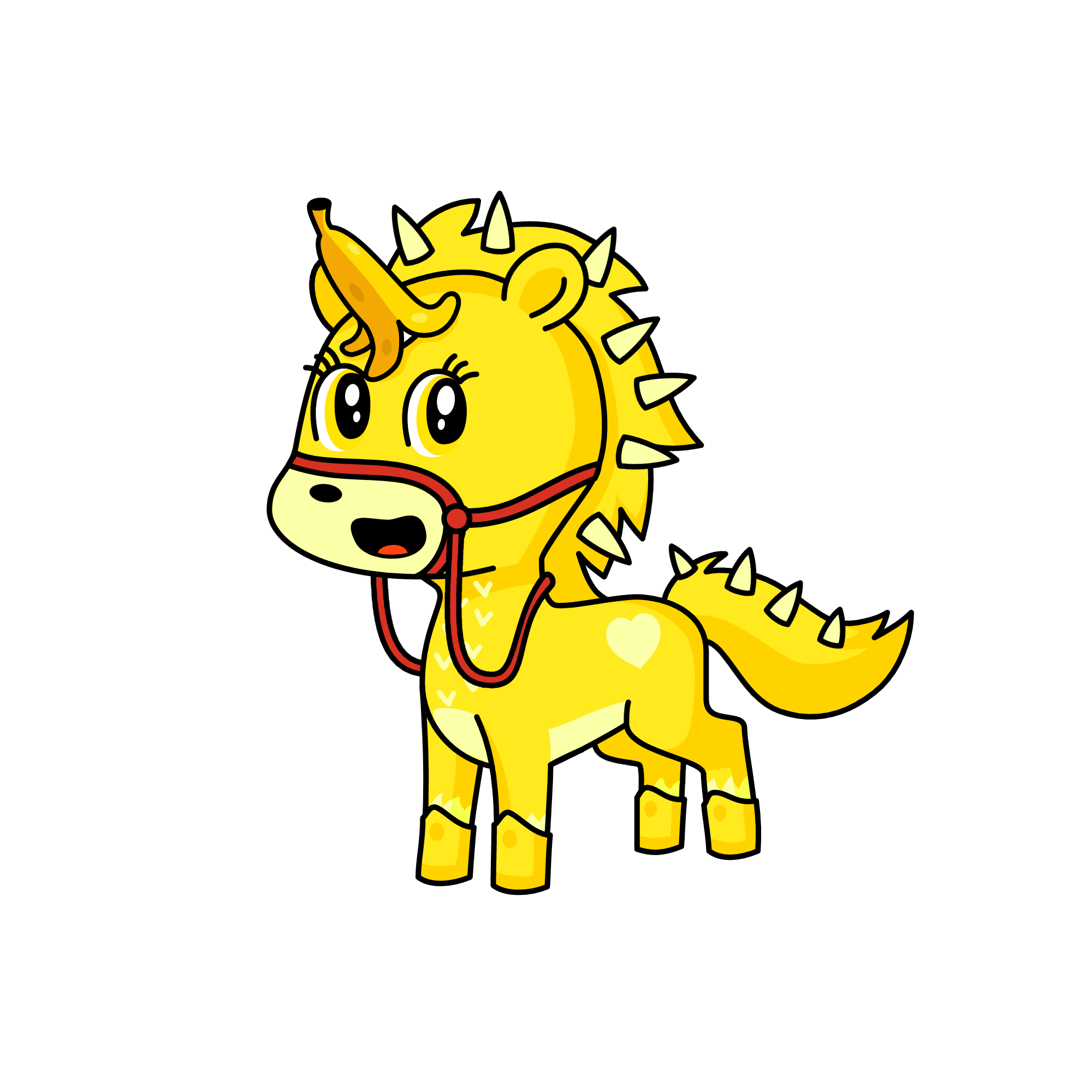 Banana Slurpee, the unicorn