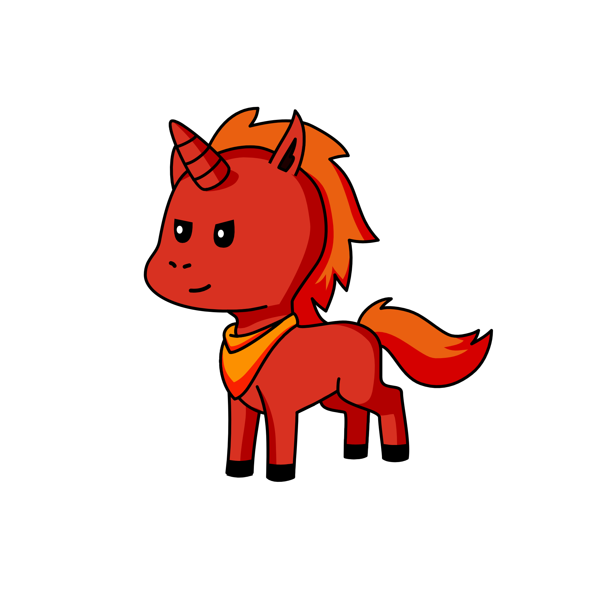 Flame, the unicorn