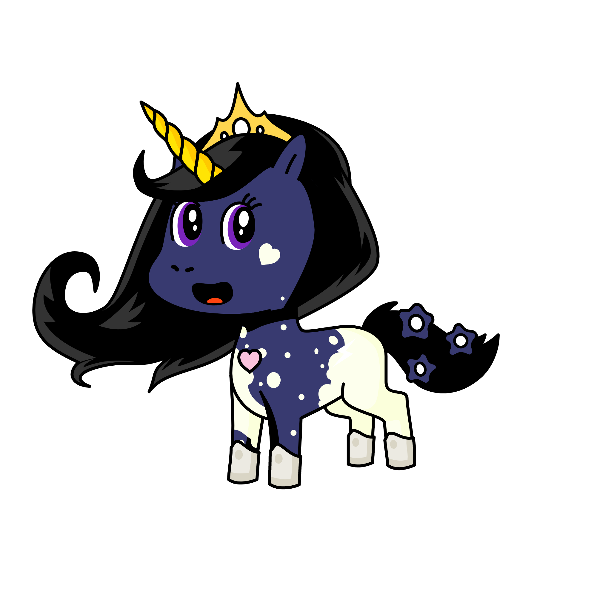 Midnighty, the unicorn
