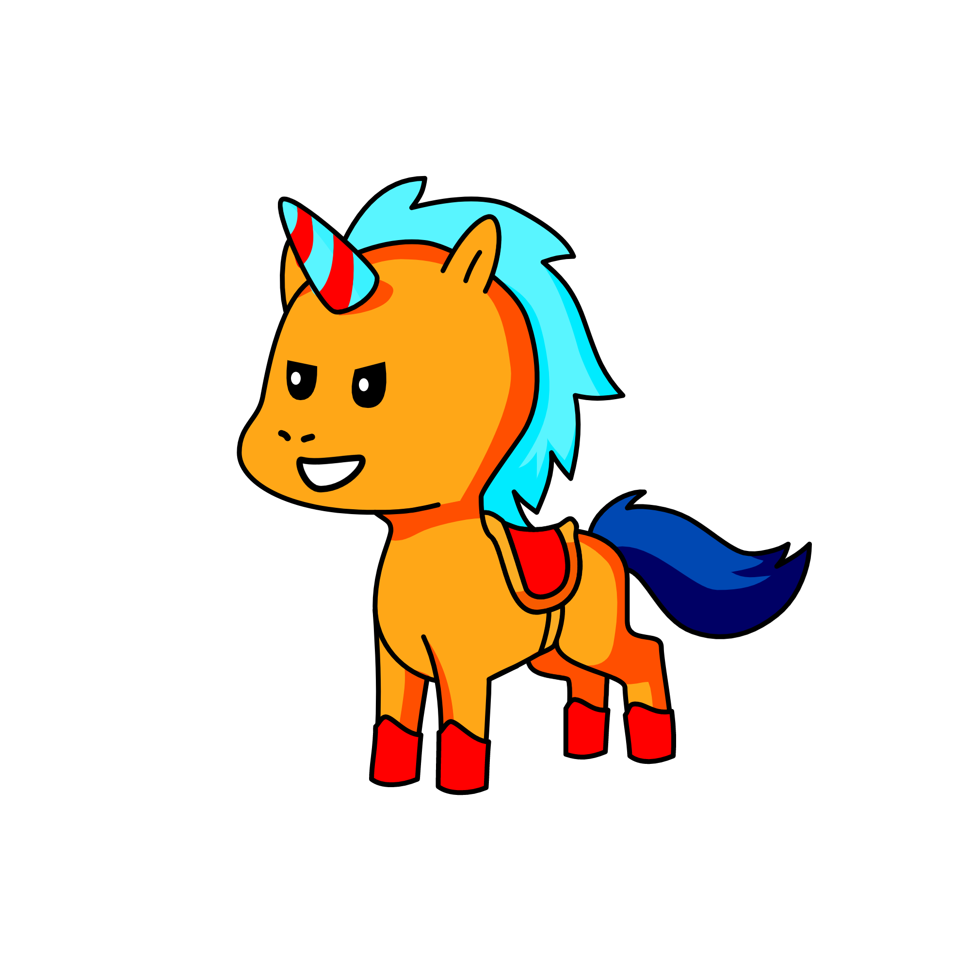 Fnf Boyfriend, the unicorn