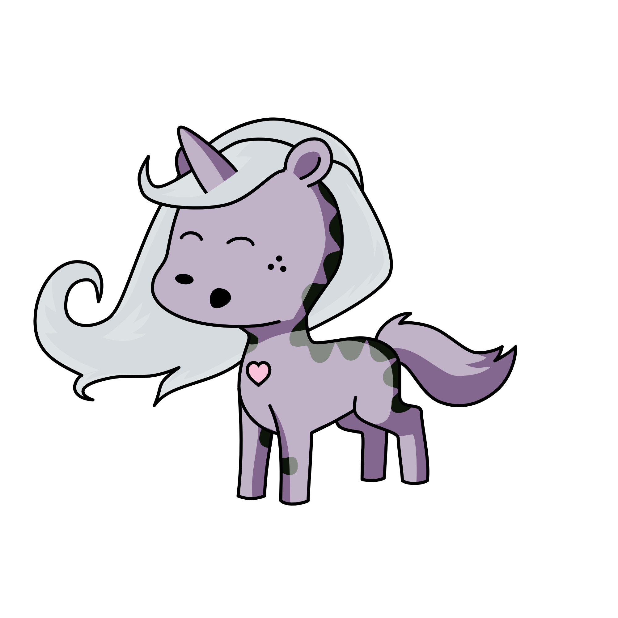 Sleepy, the unicorn