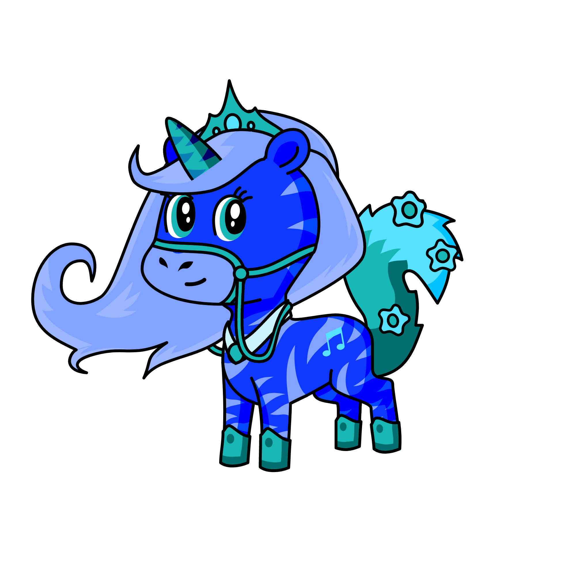 Queen Coral, the unicorn
