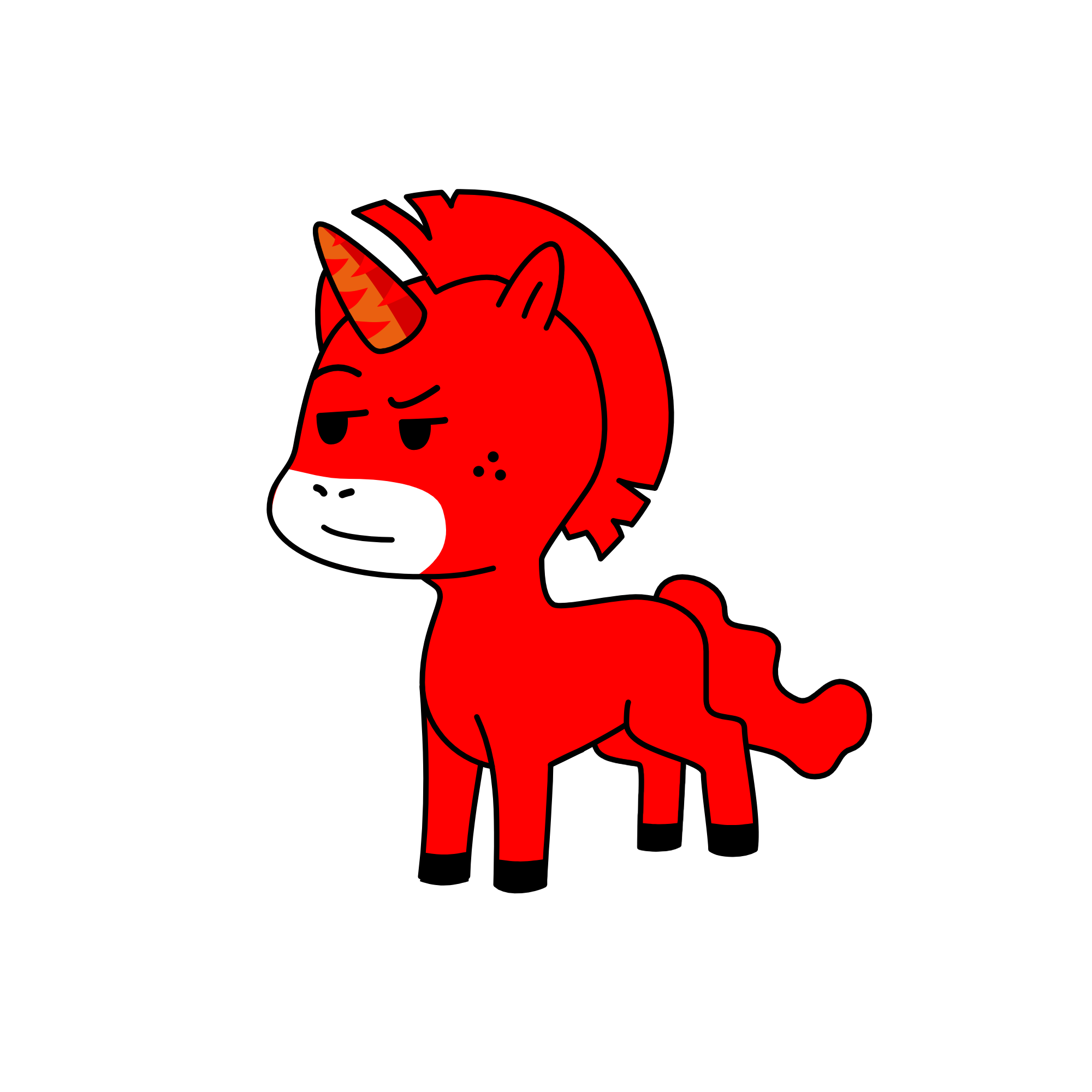 Asher/Red, the unicorn