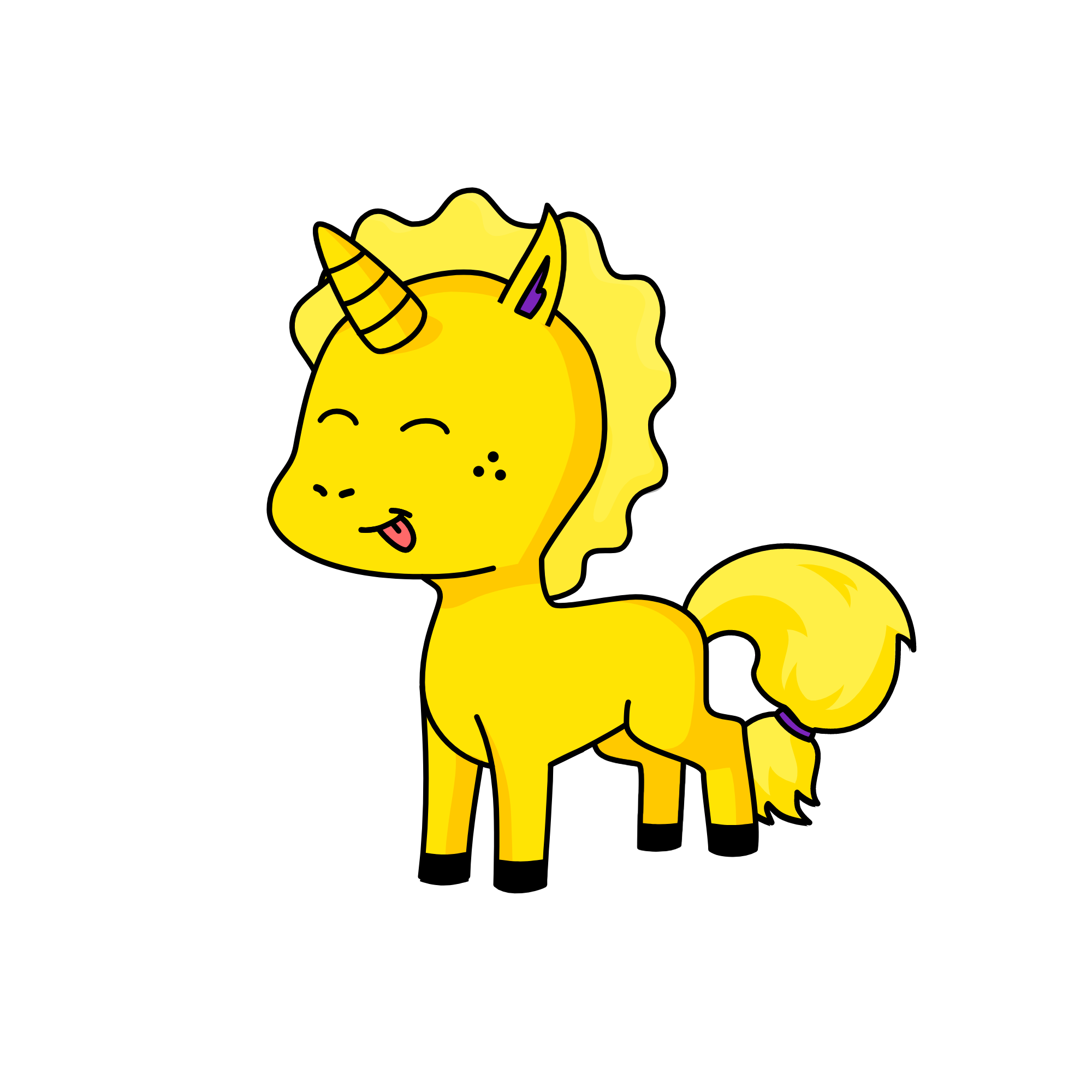 Rey/Yellow, the unicorn