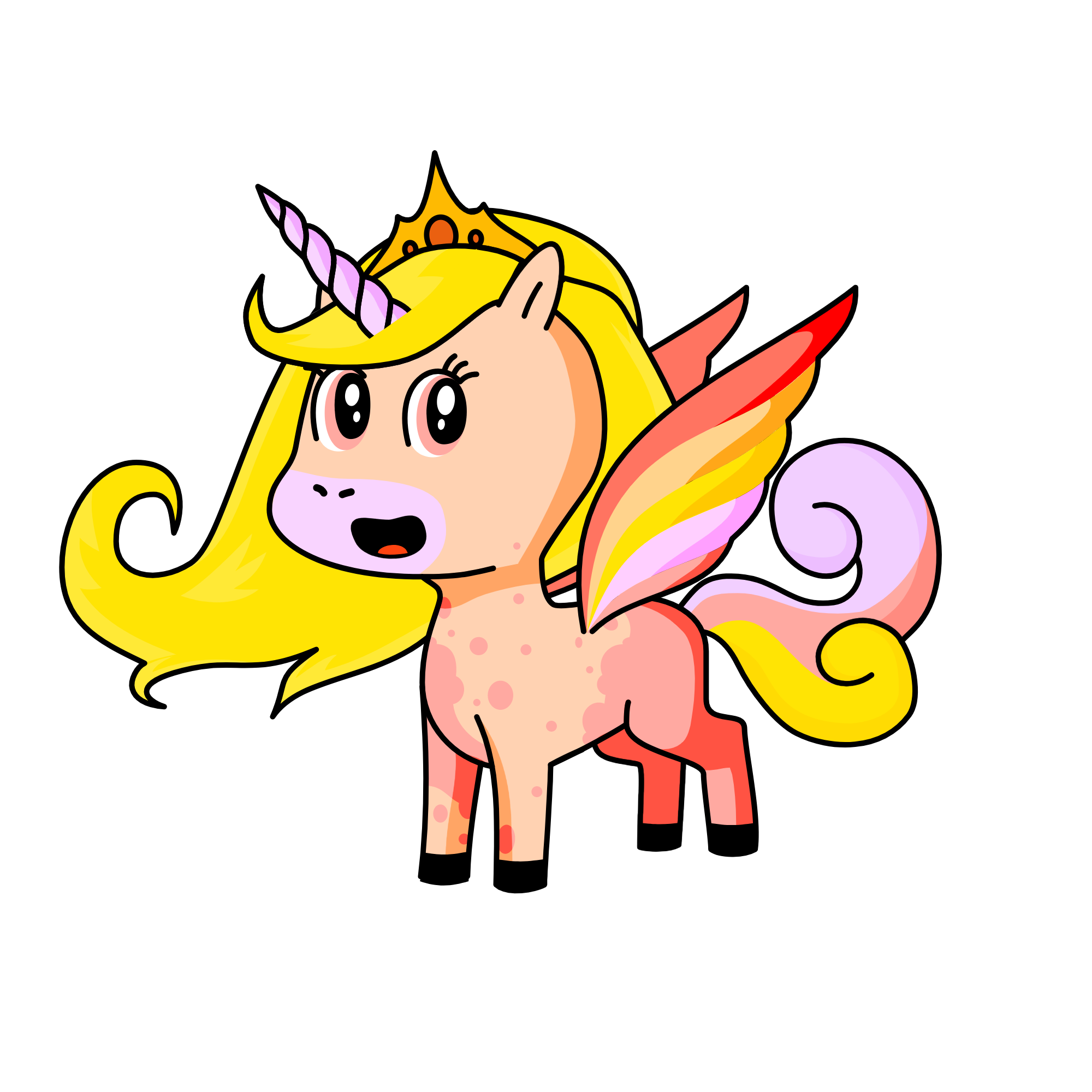Dawn, the unicorn