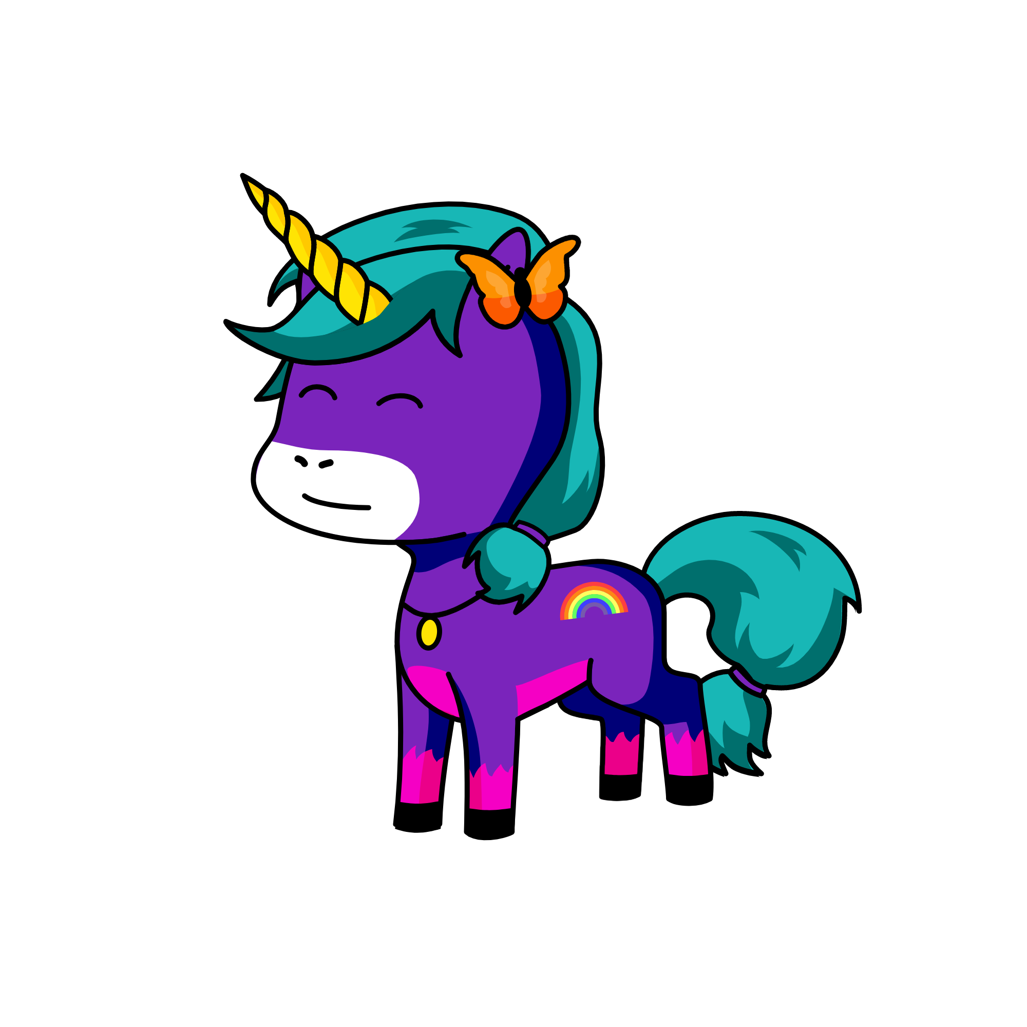 Lady unnicorn, the unicorn