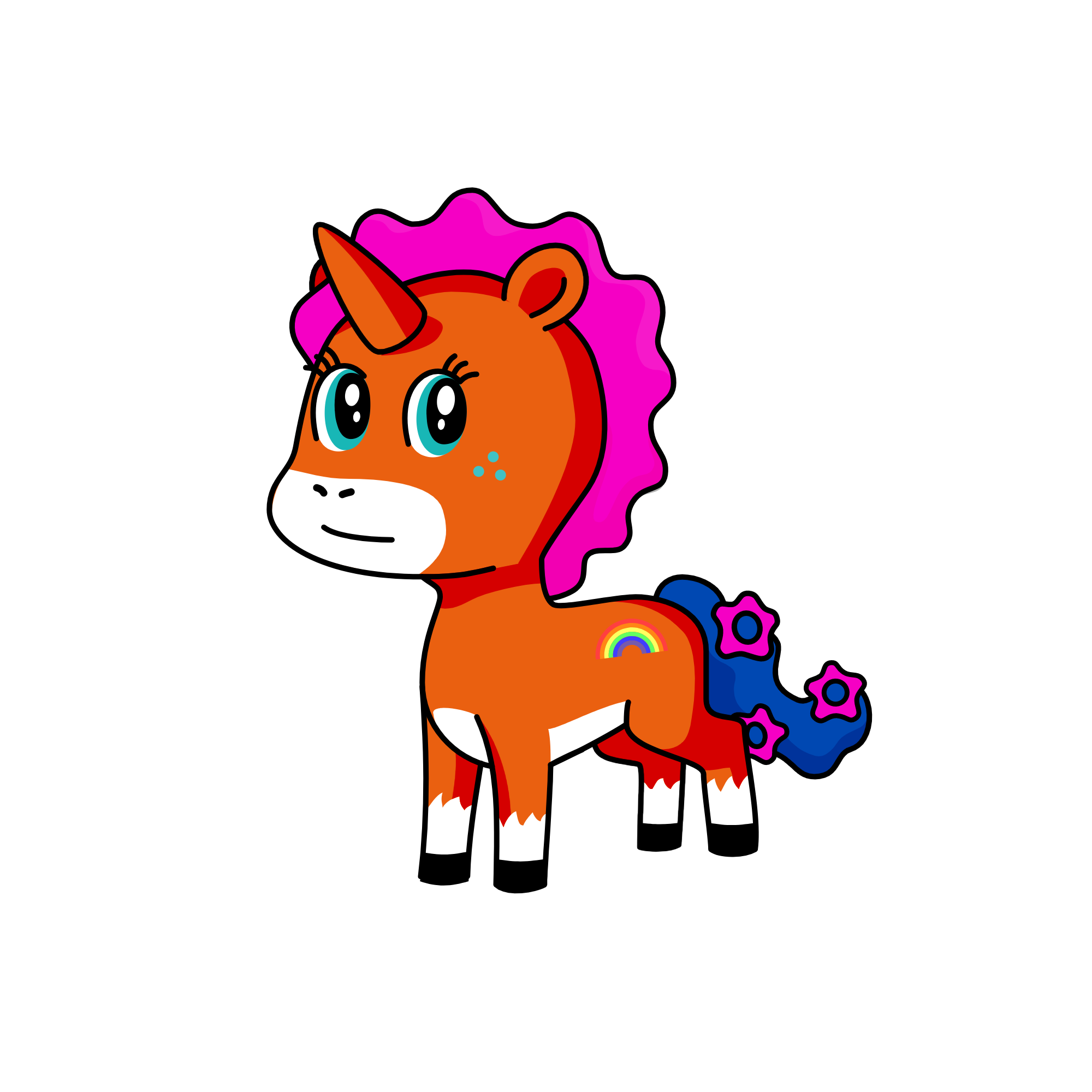 hi@_@ blinding, the unicorn