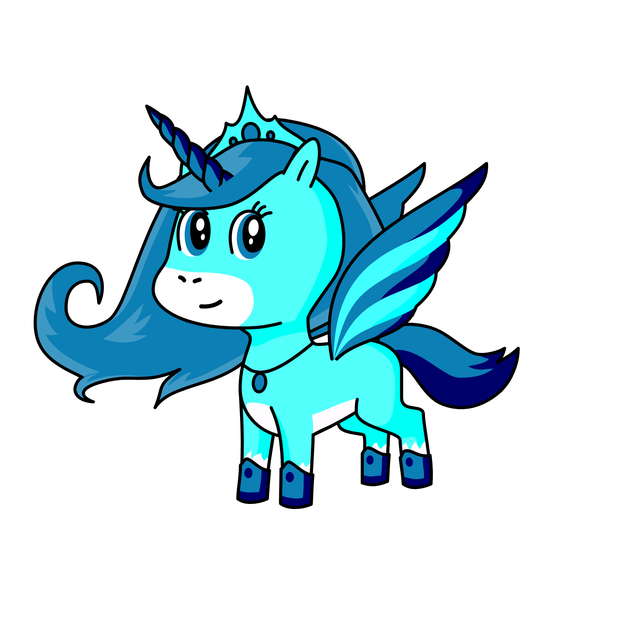 Bluesparkles, the unicorn