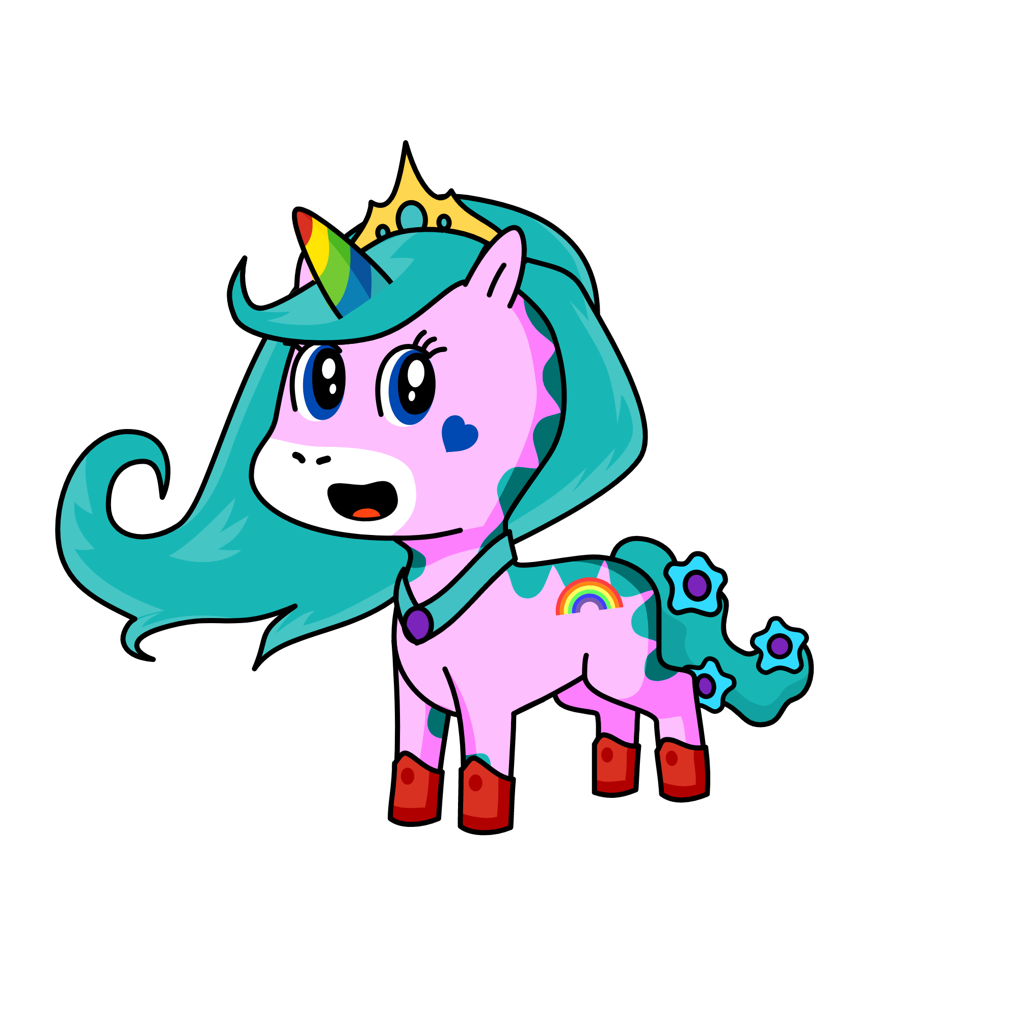 Princess Elsa, the unicorn
