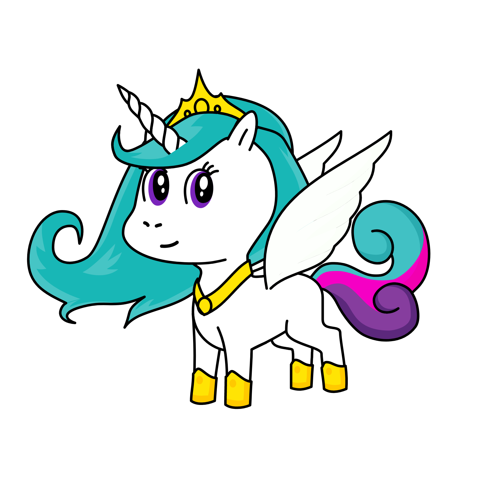 Princess celestia , the unicorn