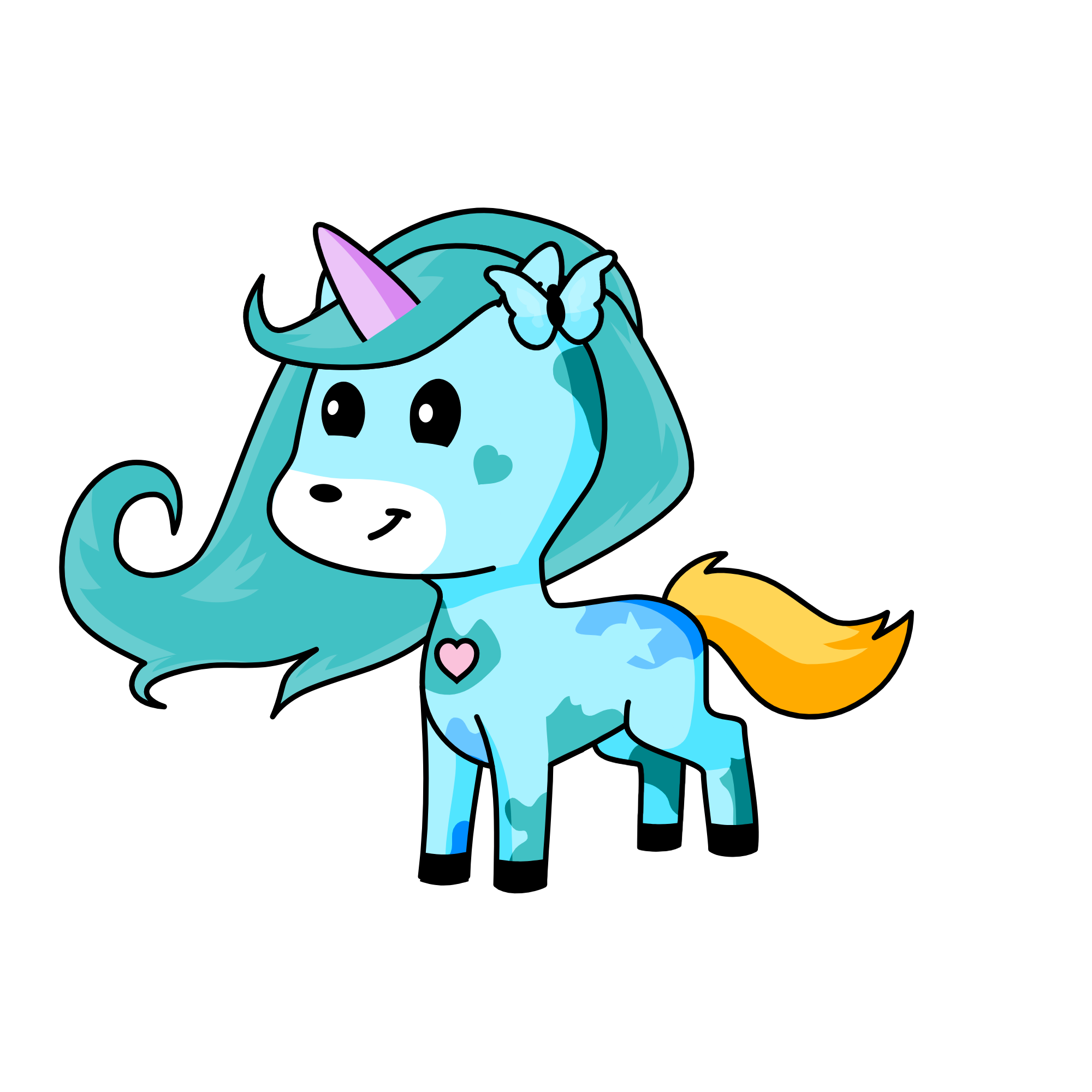 Aqua, the unicorn