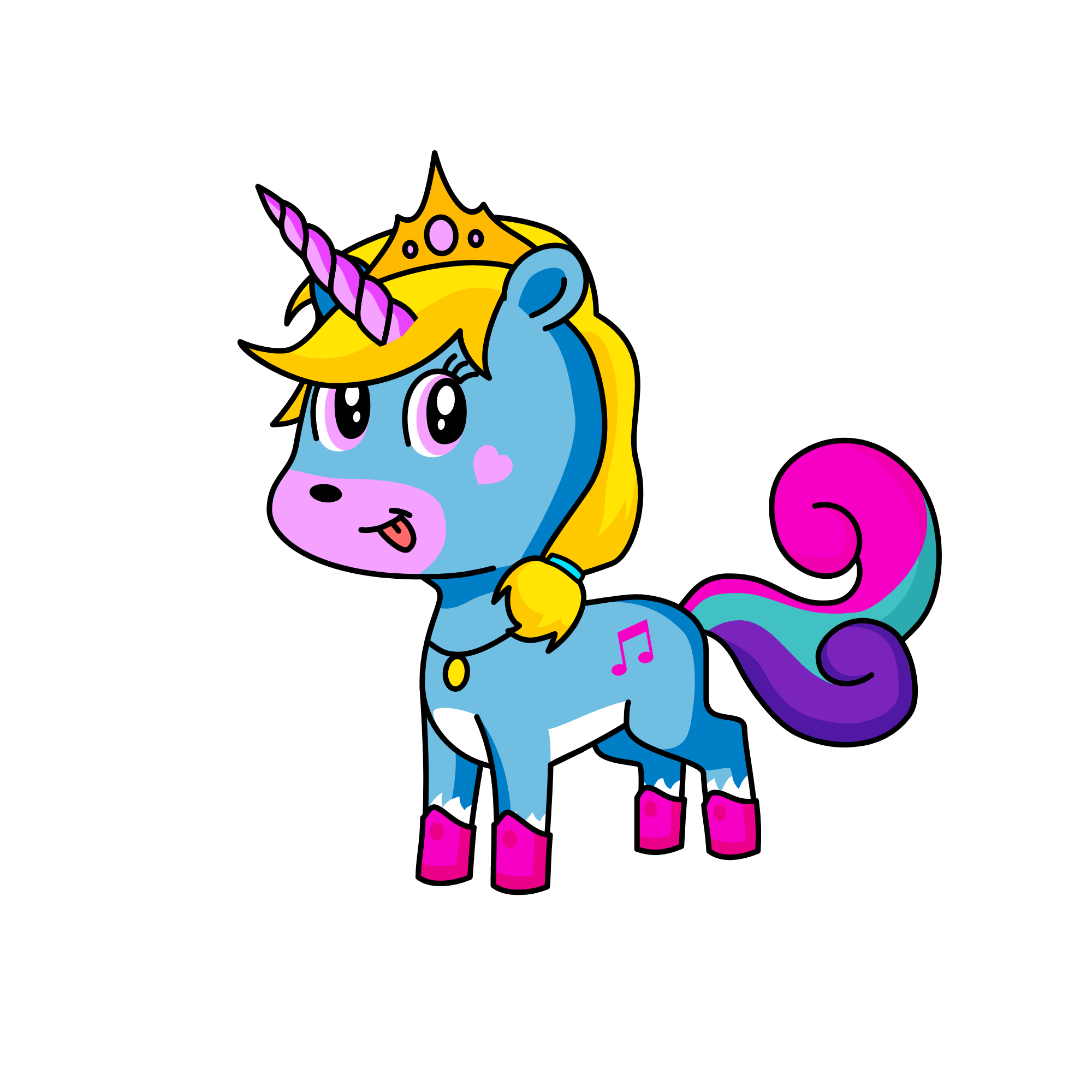 Princess Crystal Blossom, the unicorn